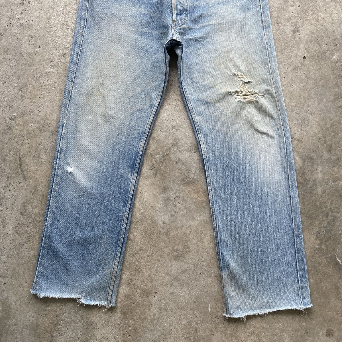 Jean × Levi's × Vintage 90s Vintage Levi’s 501 Faded Made In USA Jeans Pants Denim Size US 33 - 4 Thumbnail