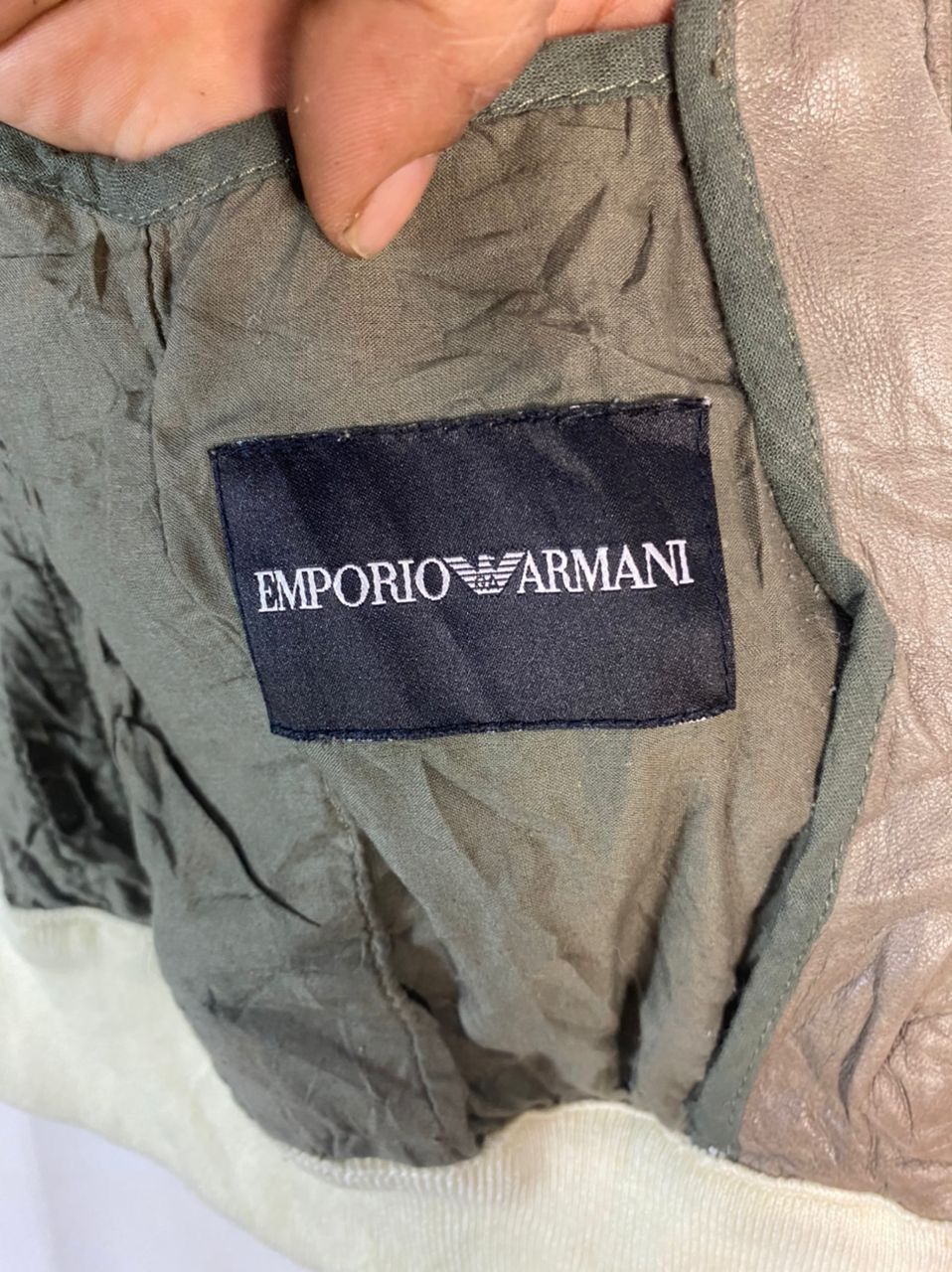 Emporio Armani Emporio armani leather zipper jacket Size S / US 4 / IT 40 - 5 Thumbnail