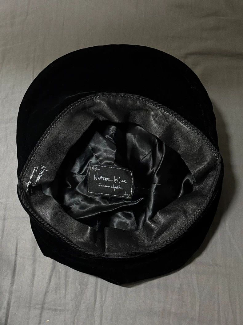 Number (N)ine Number (N)ineVelvet newspaper boy's hat black 2503-Nextarro Size ONE SIZE - 2 Thumbnail