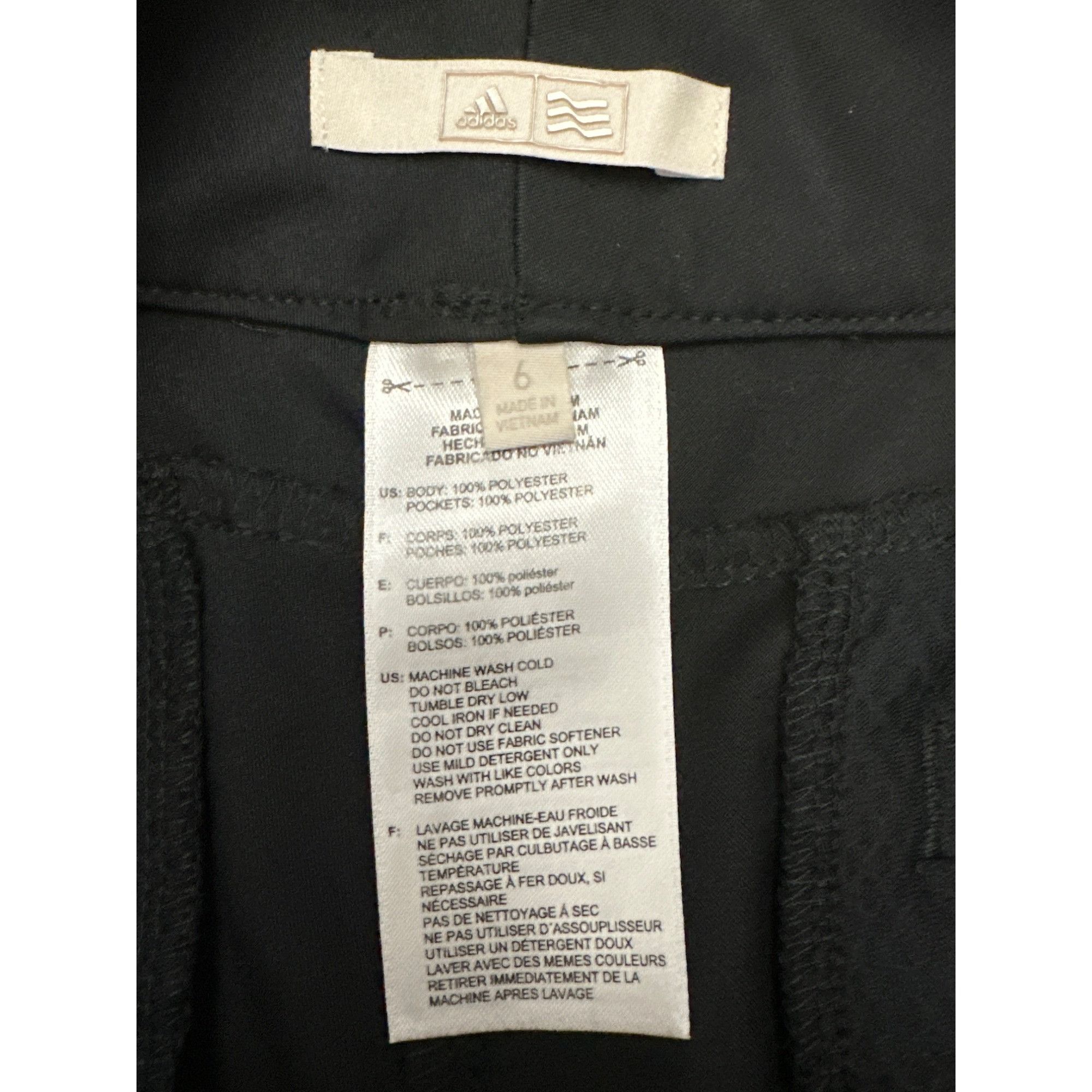 Adidas Adidas Black Golf Shorts Athletic Fit Performance Lightweigh Size 28" / US 6 / IT 42 - 6 Thumbnail