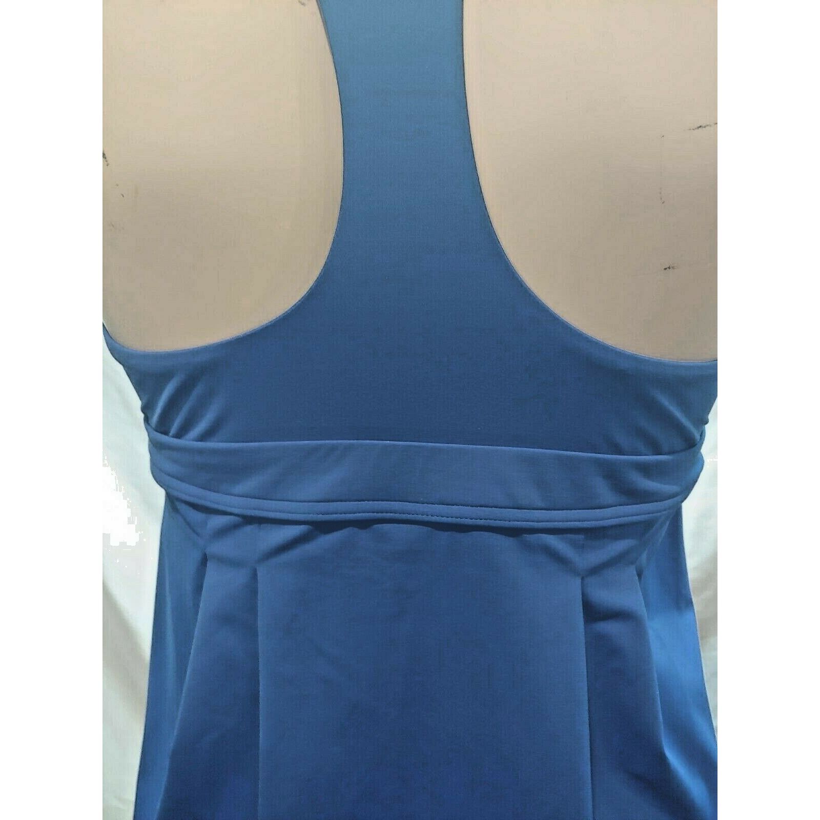 Lands' End New Land's End Swing Pleated Tankini Top Swim Racerback Size S / US 4 / IT 40 - 6 Thumbnail