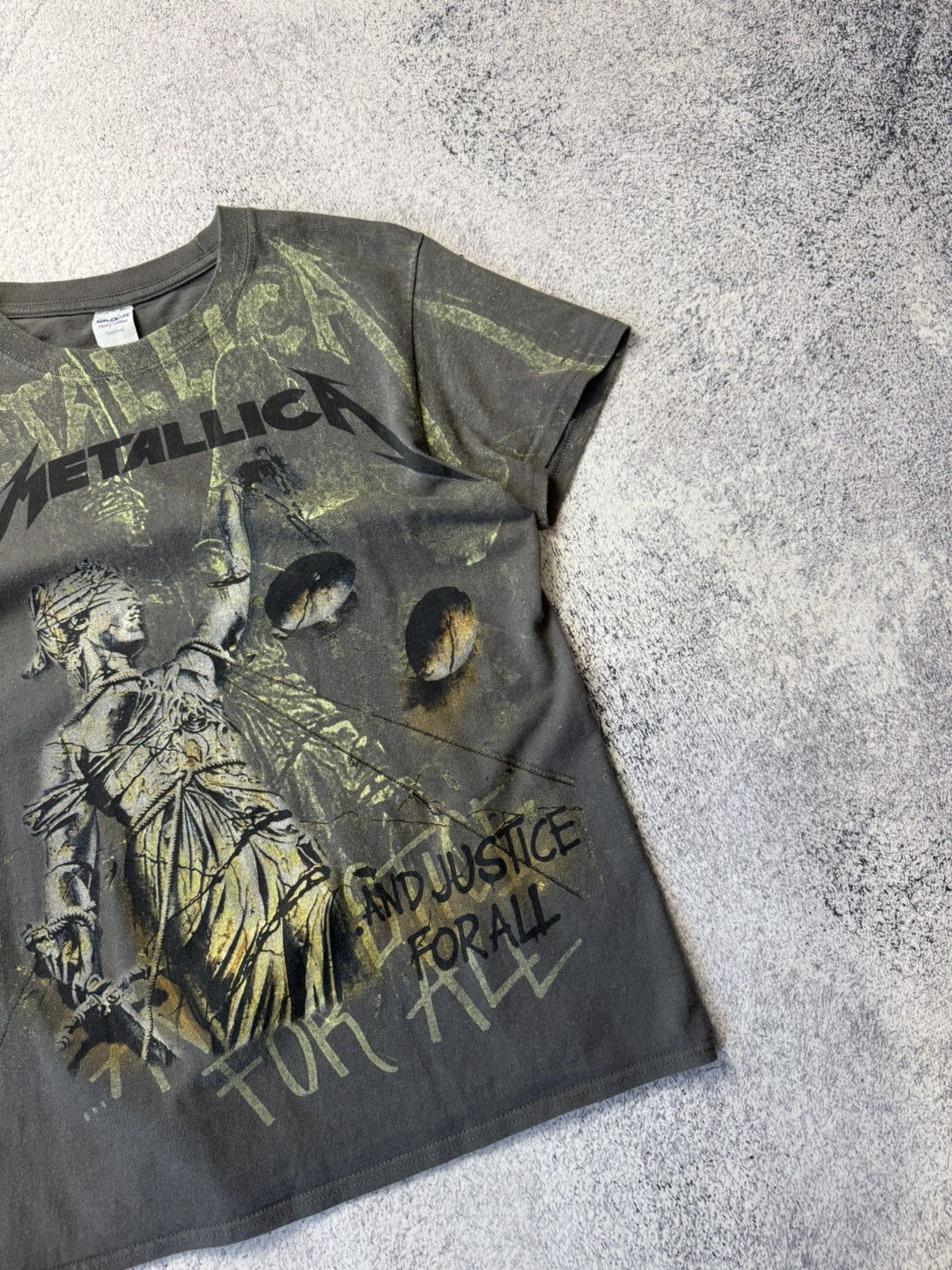 Metallica Metallica And Justice For All Vintage Rock Band Overprinted Size US S / EU 44-46 / 1 - 7 Thumbnail