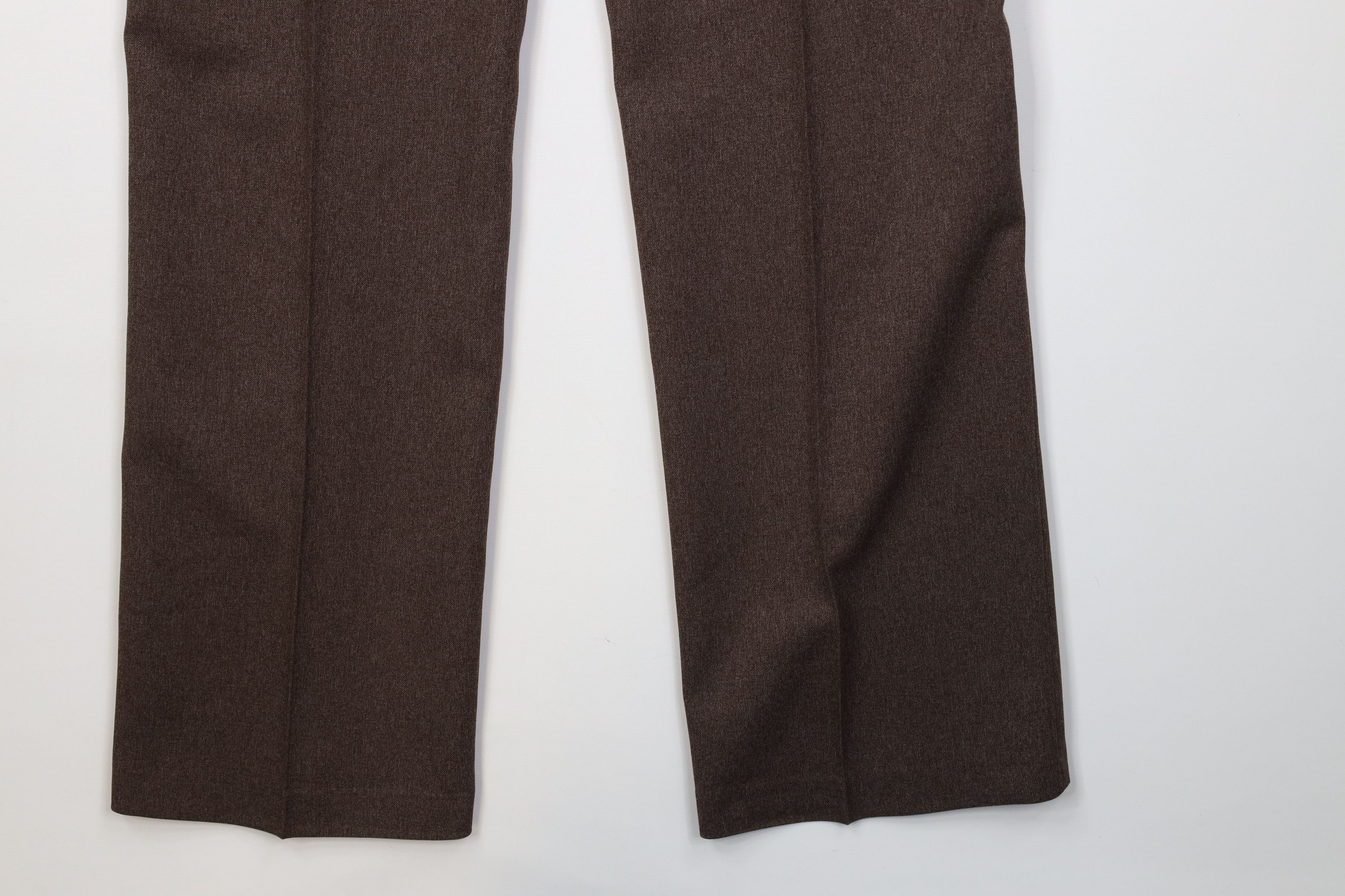 Levi's Vintage 70s Levis Knit Flared Wide Leg Chino Pants Brown USA Size US 32 / EU 48 - 13 Thumbnail