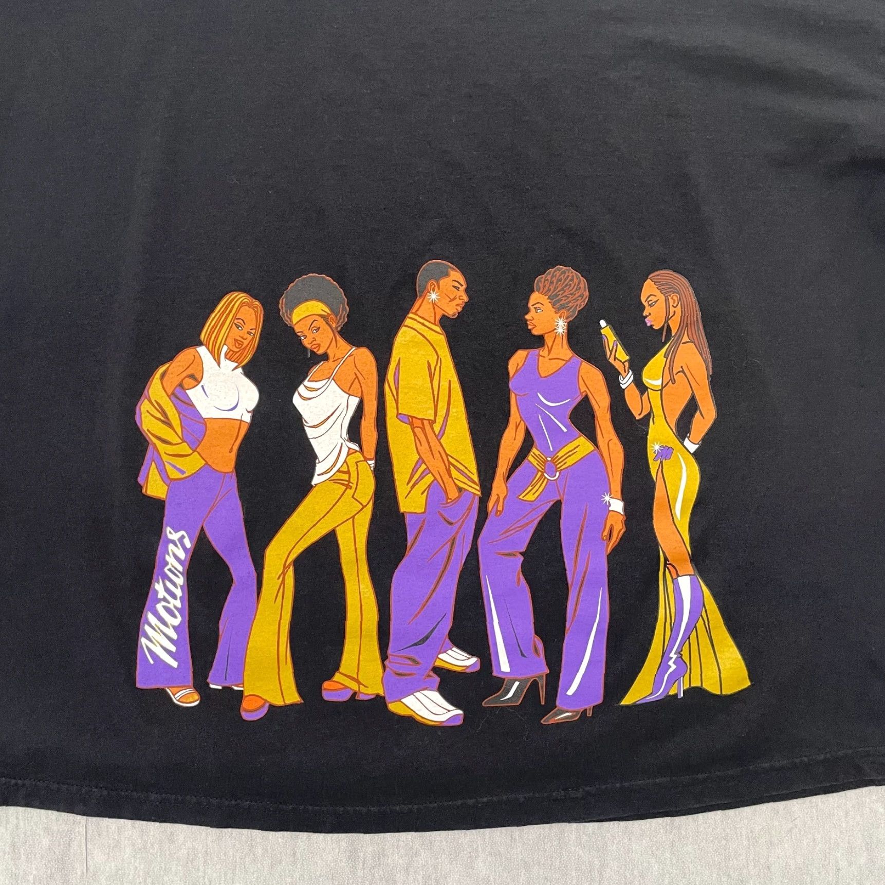 Hanes Motions Shirt Adult 2XL Black African American Club Bar Lounge Nightclub Men Y2K Hanes Graphic Tee Short Sleeve Crew Neck Vintage Size US XXL / EU 58 / 5 - 5 Thumbnail