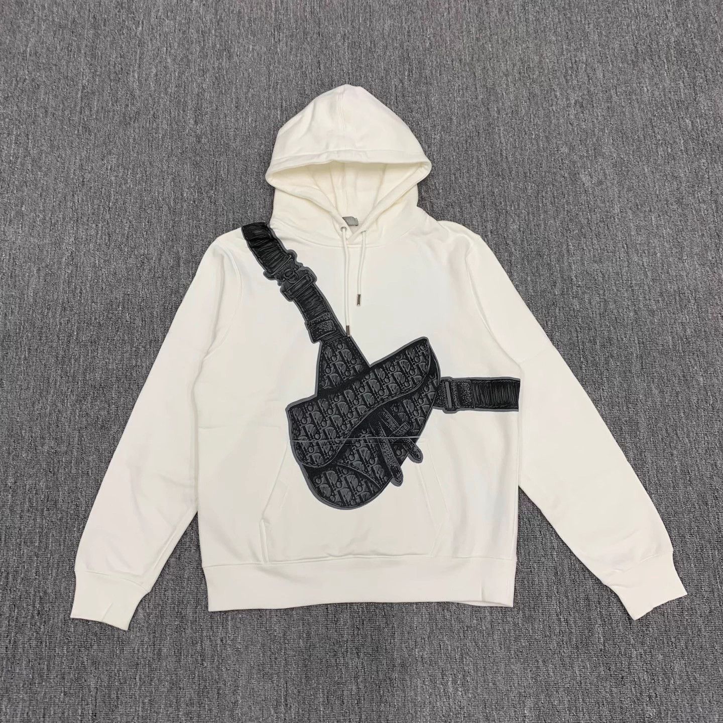 Dior Dior white saddle bag logo sweatshirt/ Size S / US 4 / IT 40 - 1 Thumbnail