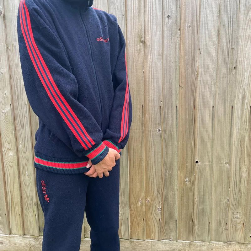 Adidas Vintage 90s / 80s adidas ventex fleece tracksuit Size US 34 / EU 50 - 4 Thumbnail