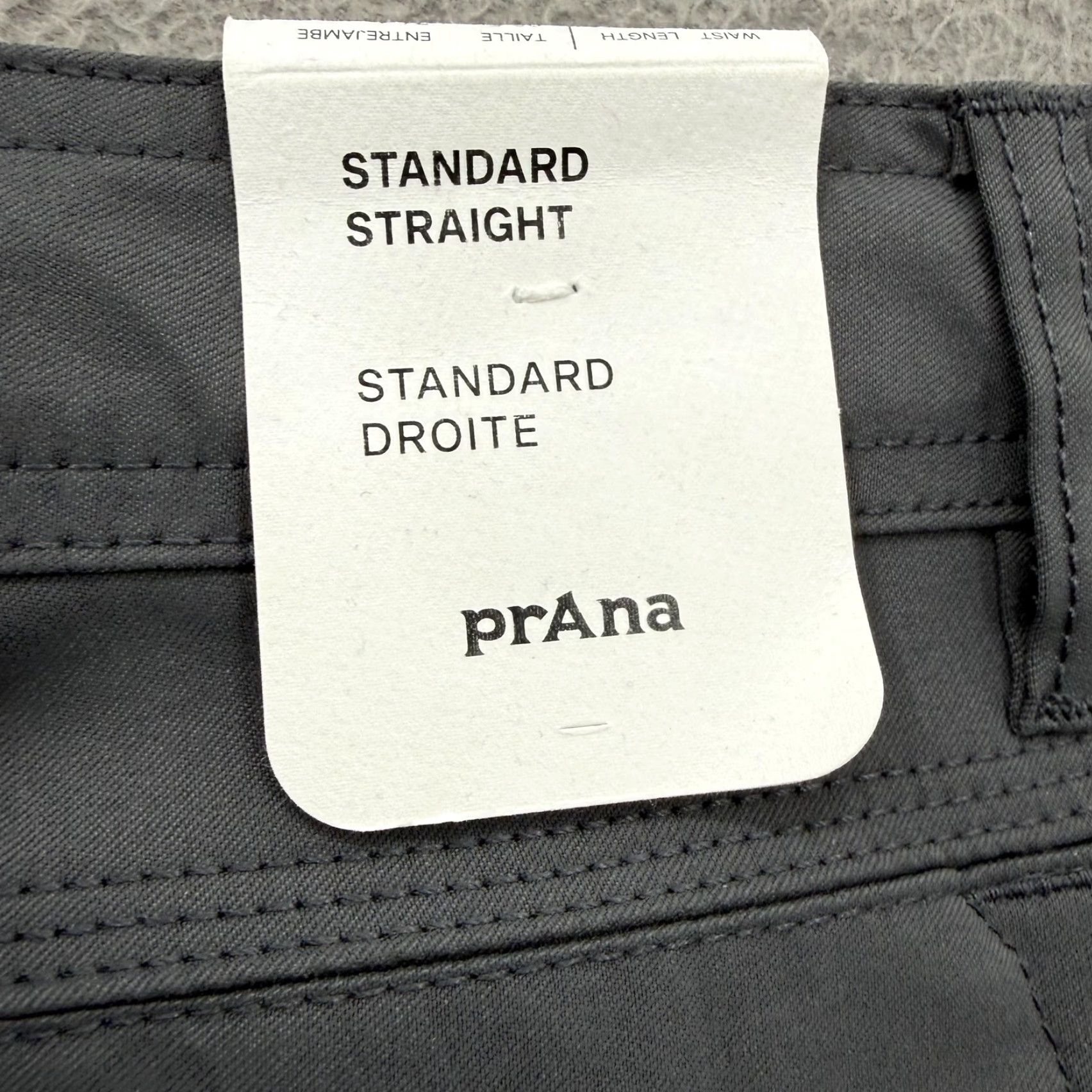 Prana prAna Stretch Zion Standard Pant Mens 38x28 Gray Nylon Hiking Outdoor Pants Size US 38 / EU 54 - 3 Thumbnail