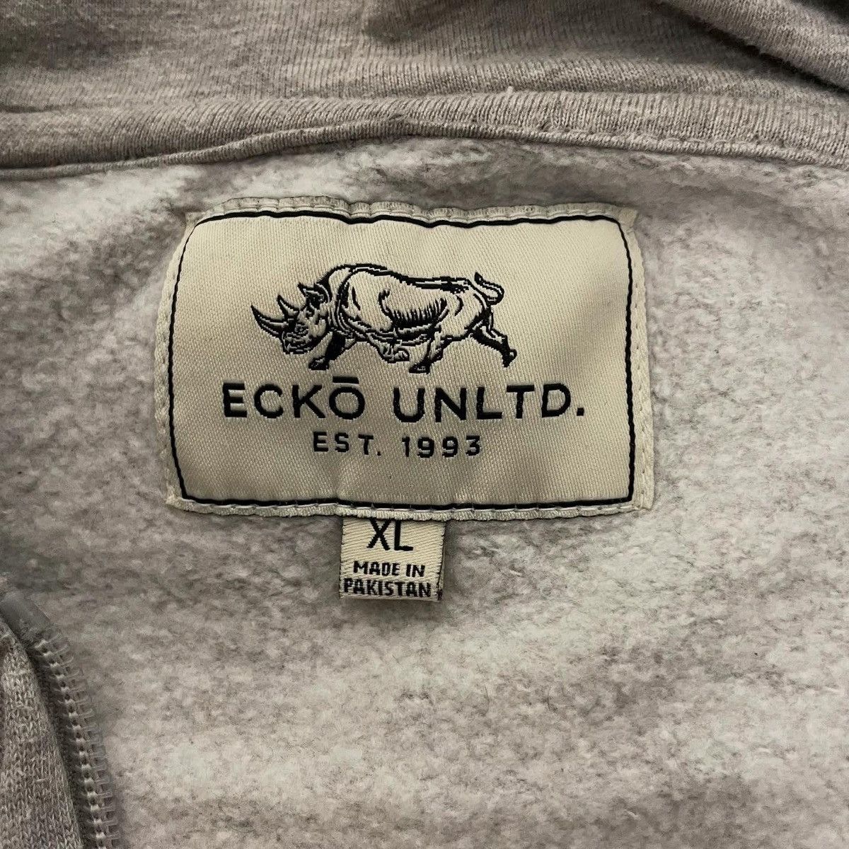 Ecko Unltd. Y2k Zip Vintage Hoodie Ecko Untld Big embroidered Logo Size US XL / EU 56 / 4 - 3 Thumbnail
