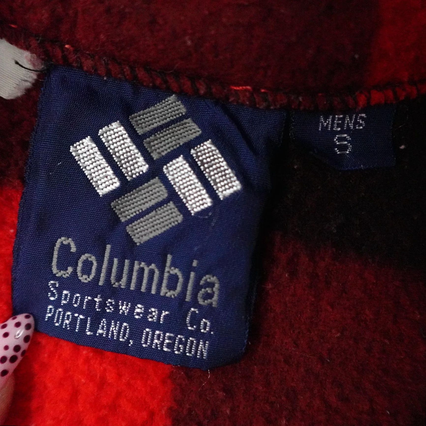 Vintage VINTAGE Columbia Jacket Men S Red Buffalo Plaid Fleece Zip Up 80s Jacket Coat Mid-Length Pockets Zip Stand-Up Collar Mens Size US S / EU 44-46 / 1 - 7 Thumbnail