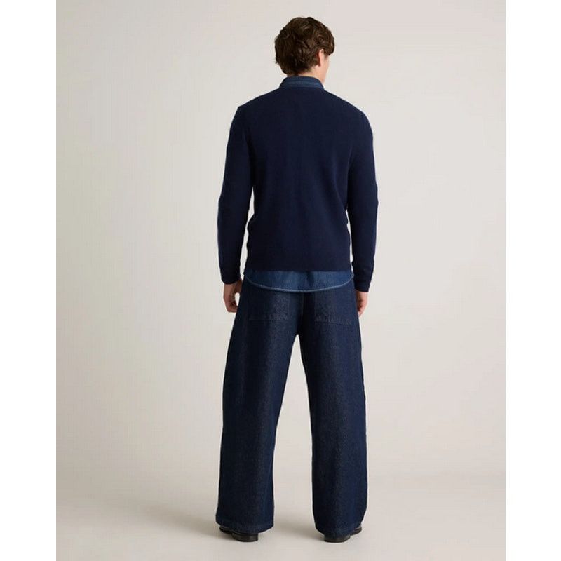 Quince Quince Mongolian Cashmere Cardigan Sweater Navy L NWT Size US L / EU 52-54 / 3 - 5 Thumbnail