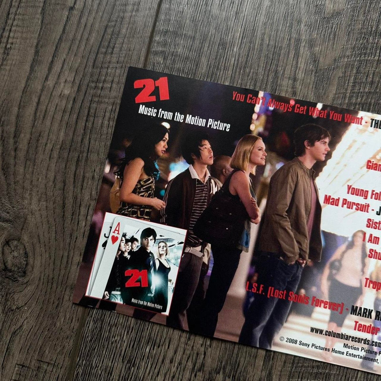 Vintage Vintage 2008 21 Movie Soundtrack CD Promo DVD Poster Print Size ONE SIZE - 3 Thumbnail