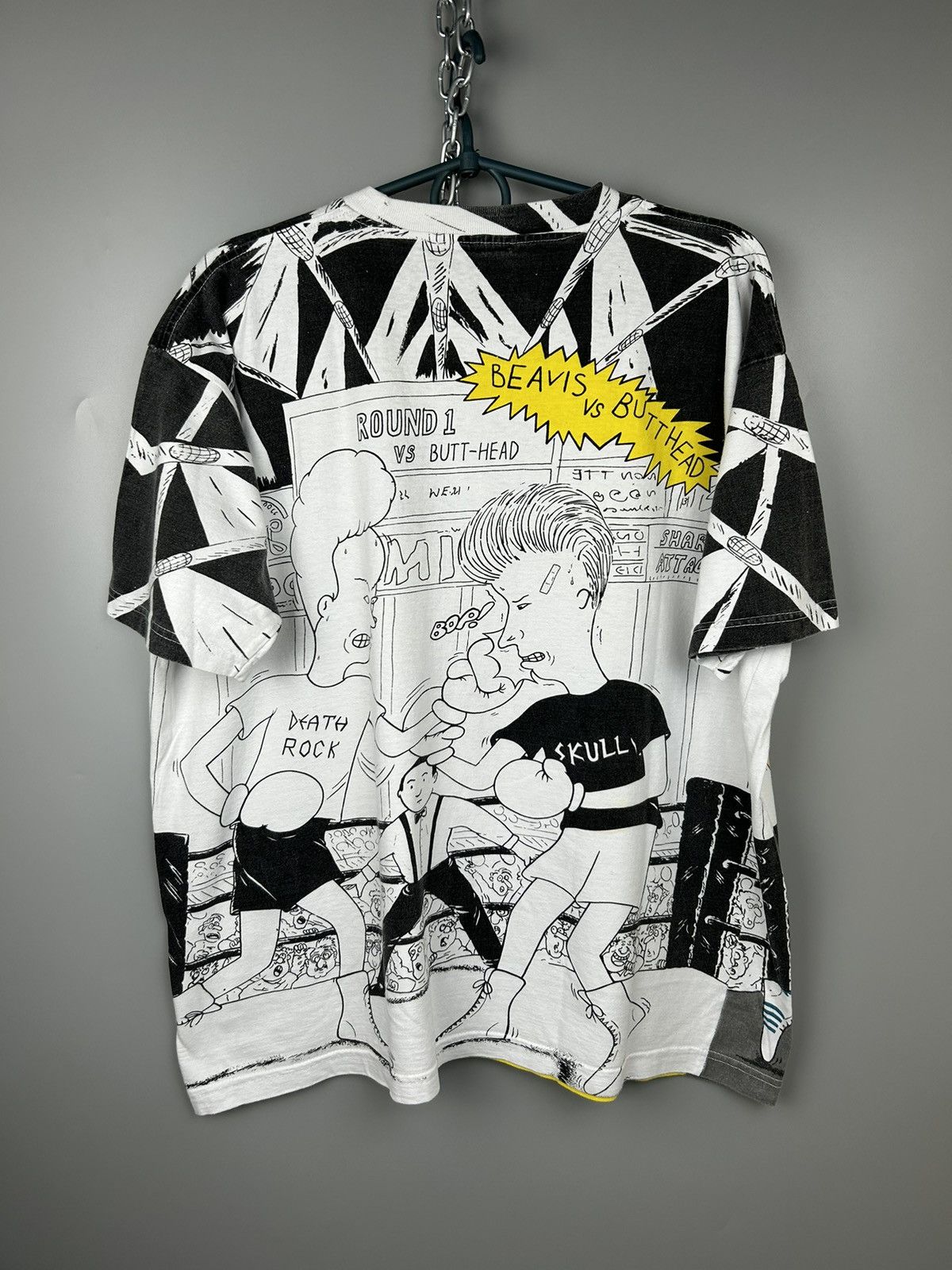 Mtv Vintage 1994 Beavis and Butthead All Over Print T Shirt Size US XL / EU 56 / 4 - 10 Thumbnail