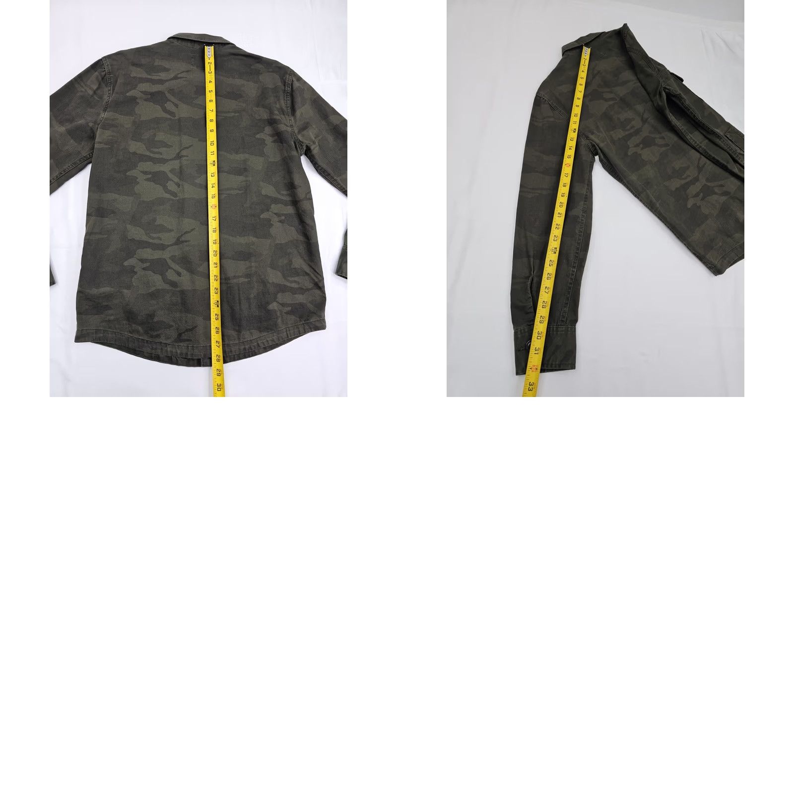 Abercrombie & Fitch Abercrombie & Fitch Camouflage Shirt Denim Shacket Men S Olive Green EUC Size US S / EU 44-46 / 1 - 8 Thumbnail