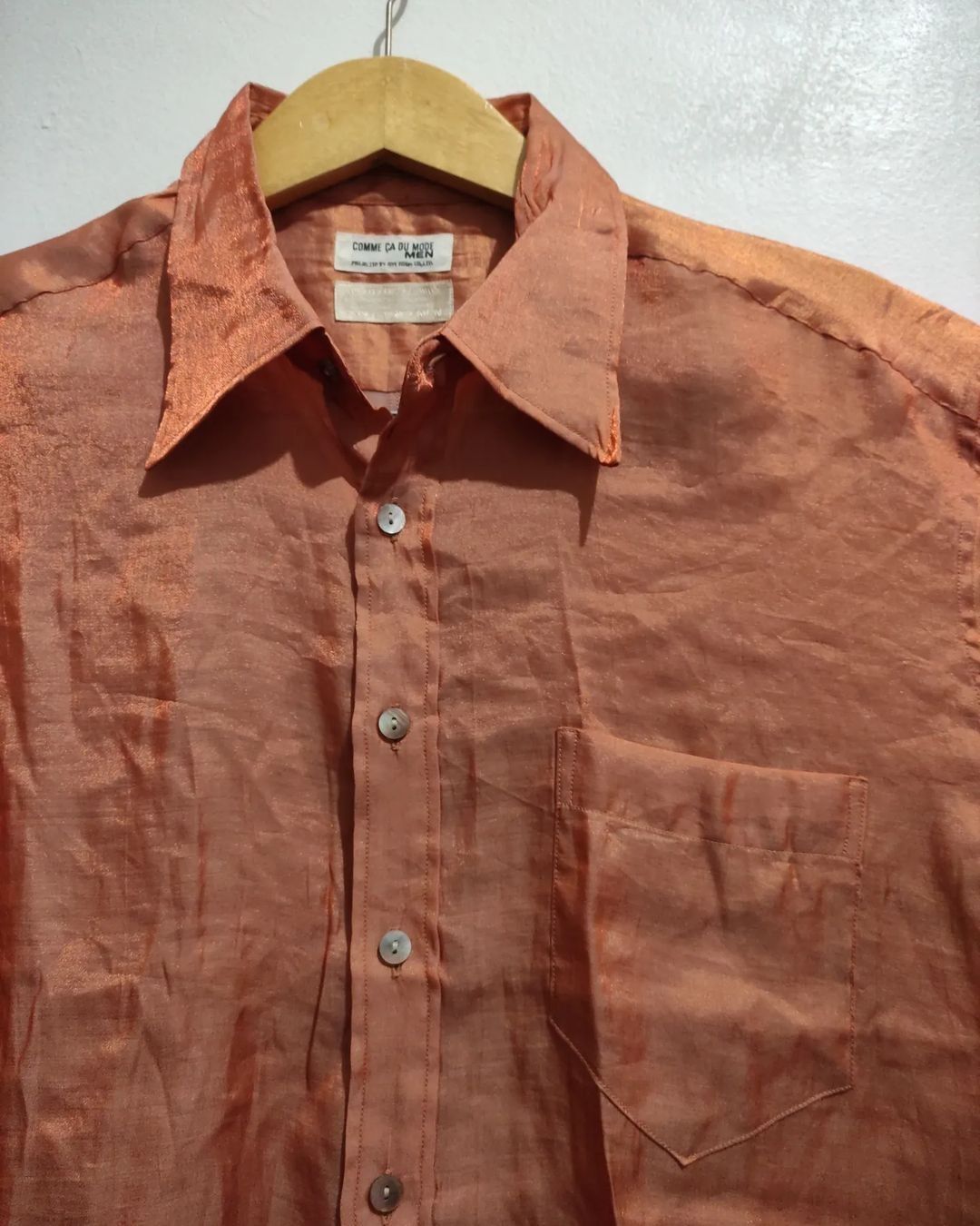 Comme Ca Ism × Japanese Brand Commecadumode Brik Red Vintage Shirt Size US M / EU 48-50 / 2 - 2 Thumbnail