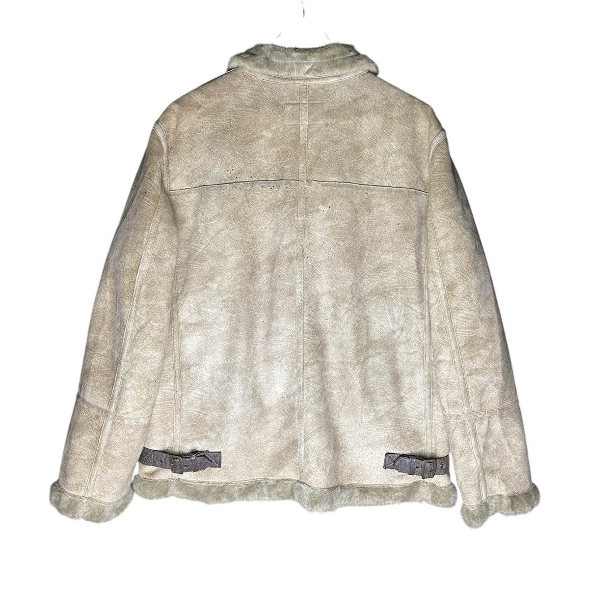 Leather Rare Fur minx Sherpa Leather Jacket Size US M / EU 48-50 / 2 - 2 Thumbnail