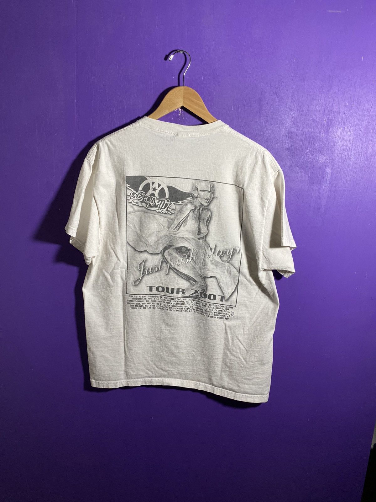 Band Tees × Vintage Vintage 2001 Aerosmith soroyama tour tee Size US XL / EU 56 / 4 - 2 Thumbnail