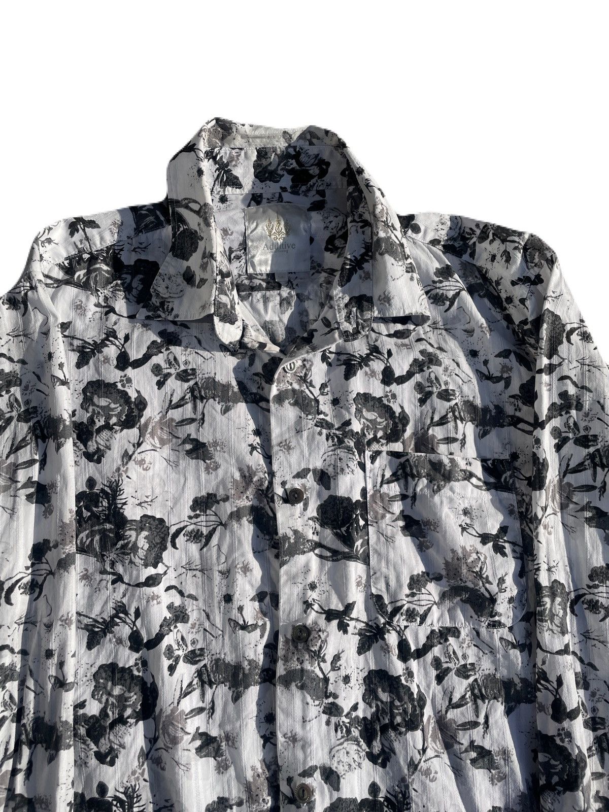 If Six Was Nine 2000s Japanese archive Vkei Floral Slim-fit Shirts Y2K Size US S / EU 44-46 / 1 - 5 Thumbnail