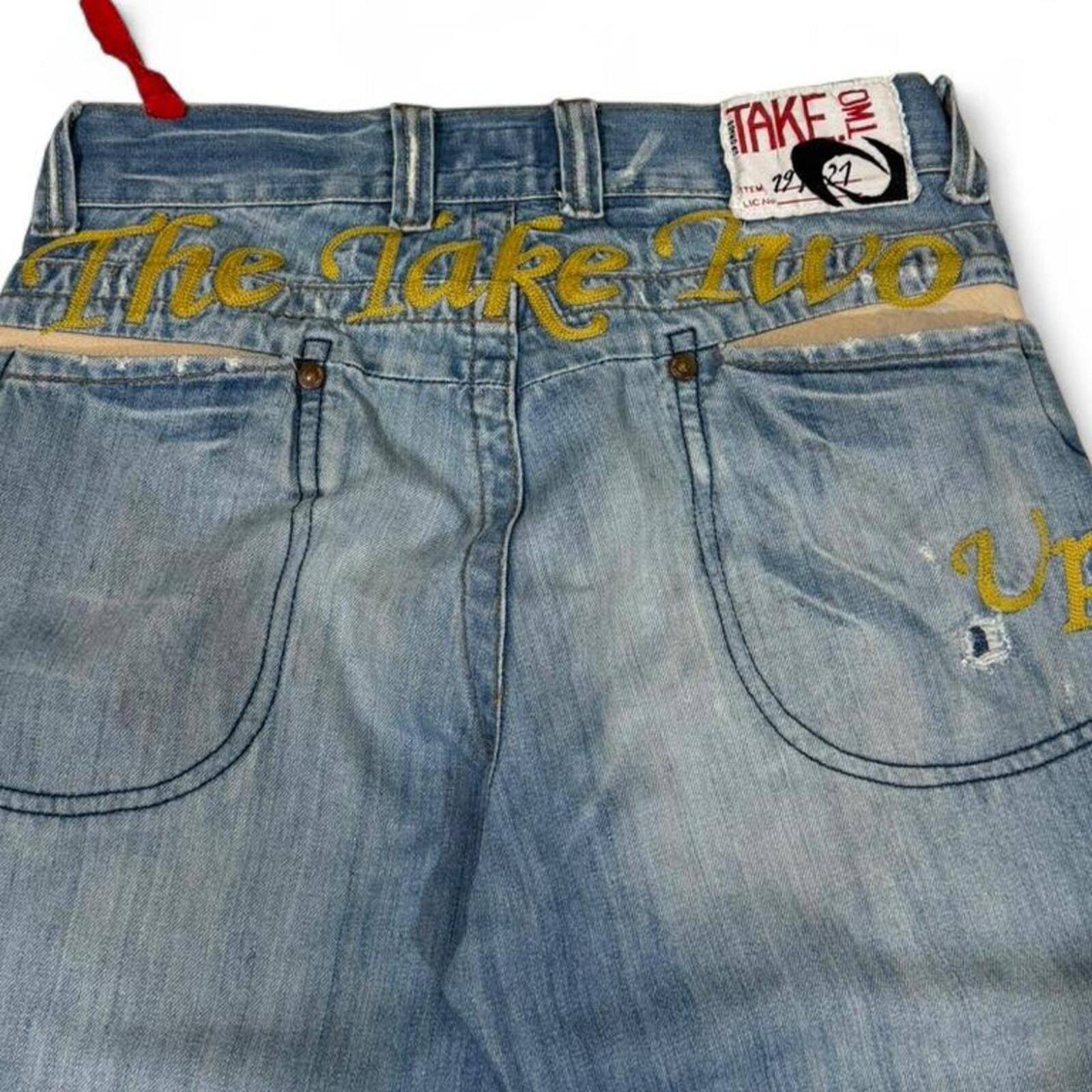 True Religion Vintage TAKE TWO Japanese denim jeans Size US 33 - 3 Thumbnail