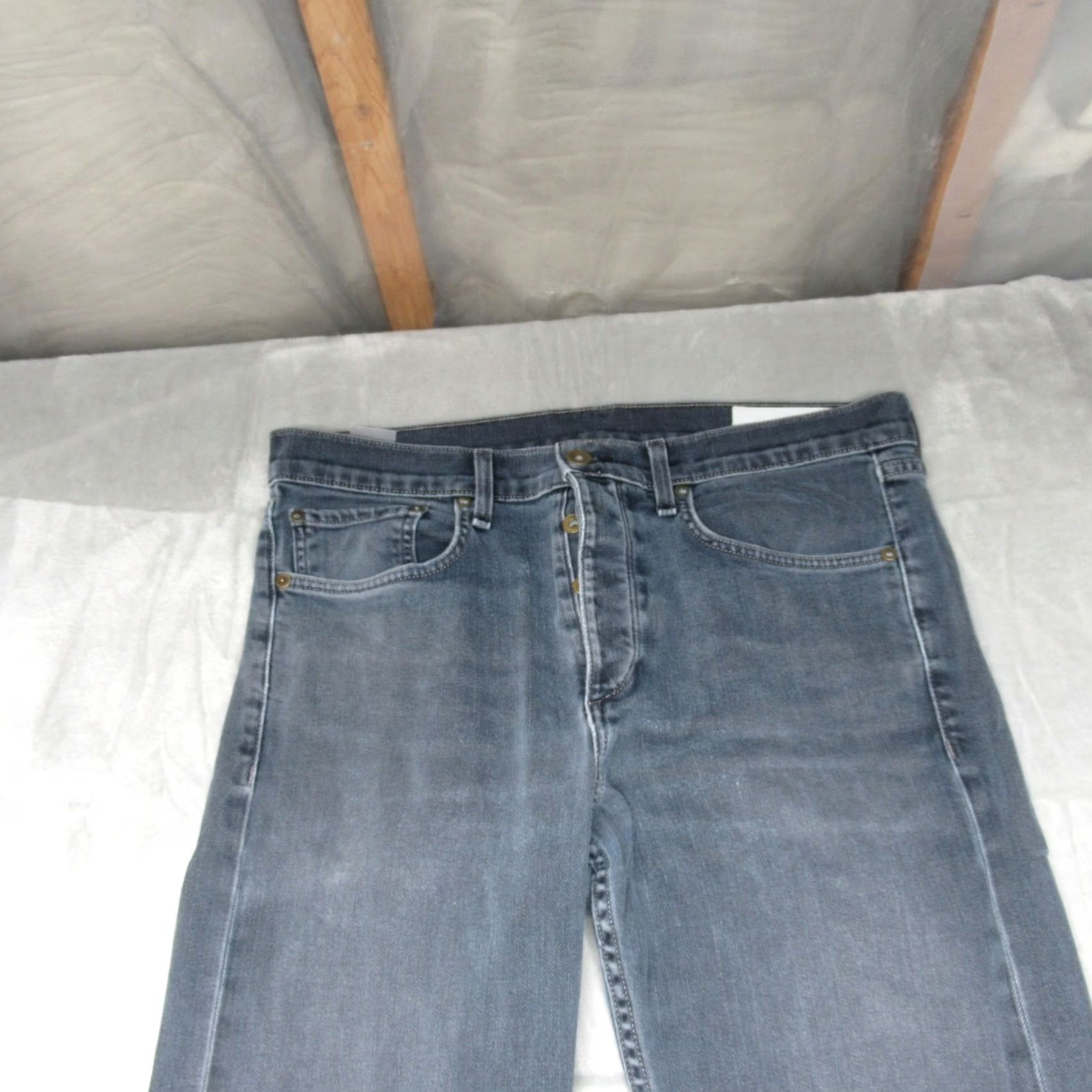 Rag & Bone Rag & Bone Jeans Mens 33x29 Gray Minna Wash Slim Leg 5-Pocket Denim Shirt? Size US 33 - 3 Thumbnail