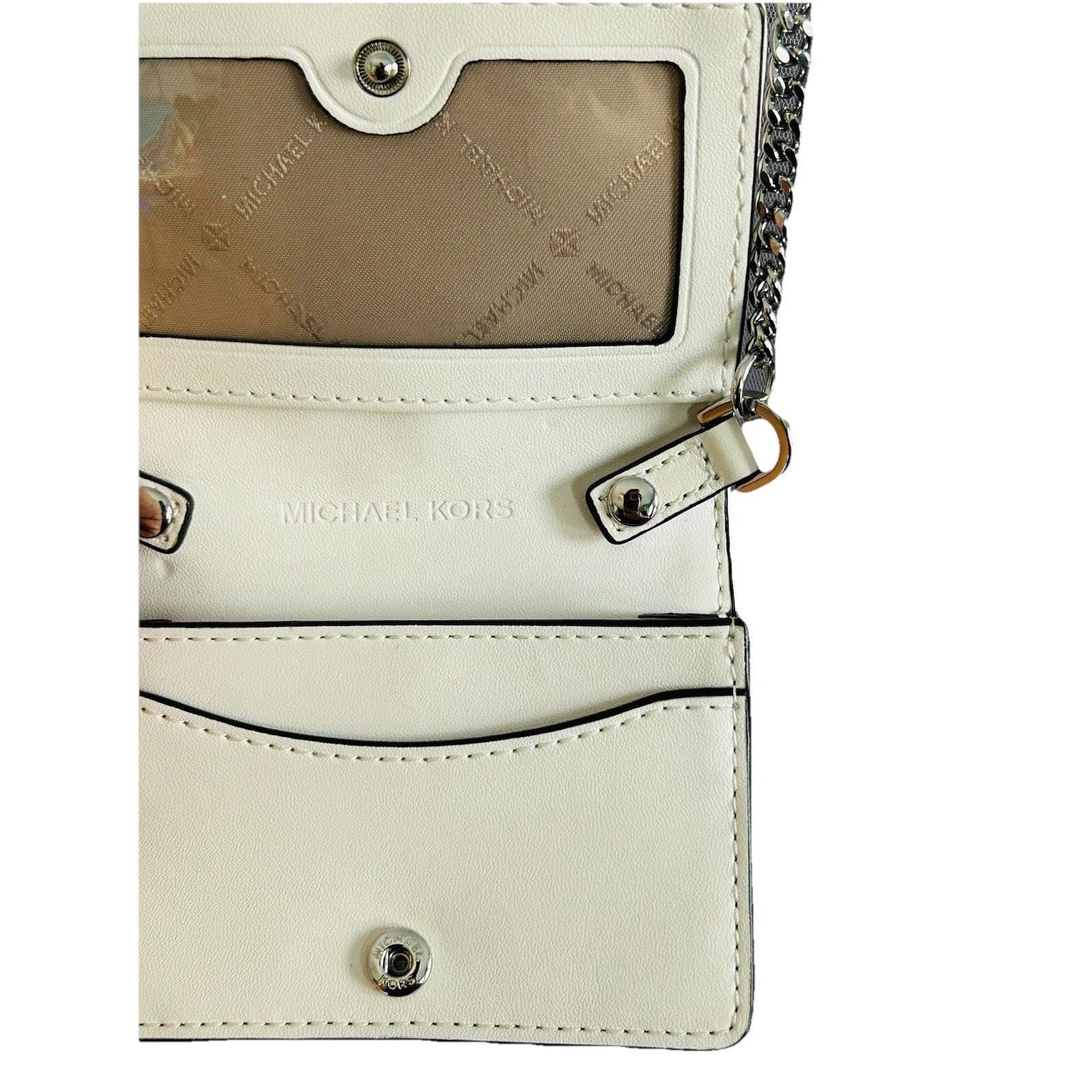 Michael Kors New Michael Kors Mini Purse White Leather Quilted Crossbody Size ONE SIZE - 12 Thumbnail