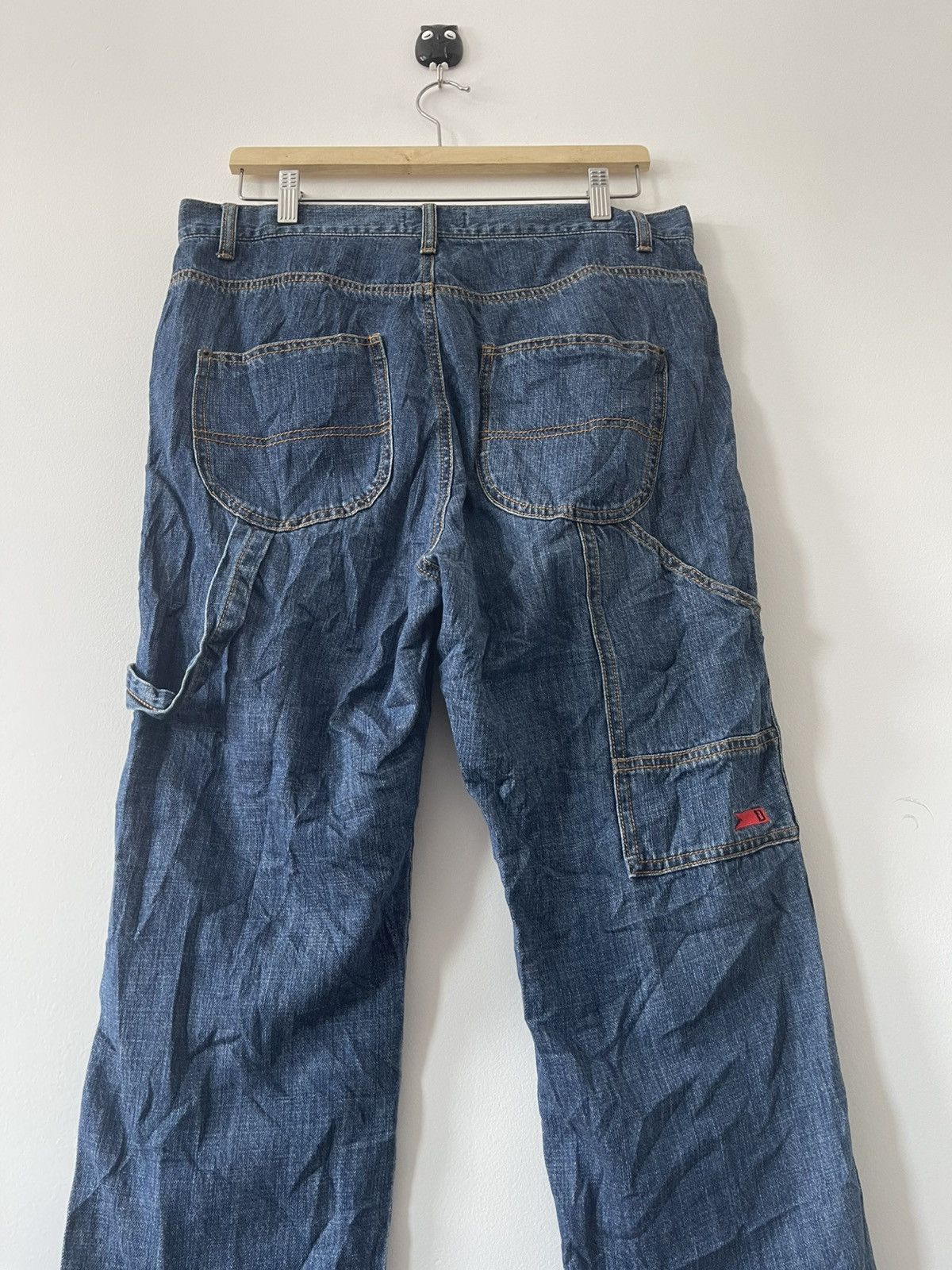 Japanese Brand Rare Vintage DEVILUSE High Waist Carpenter Style Jeans Size US 34 / EU 50 - 2 Thumbnail