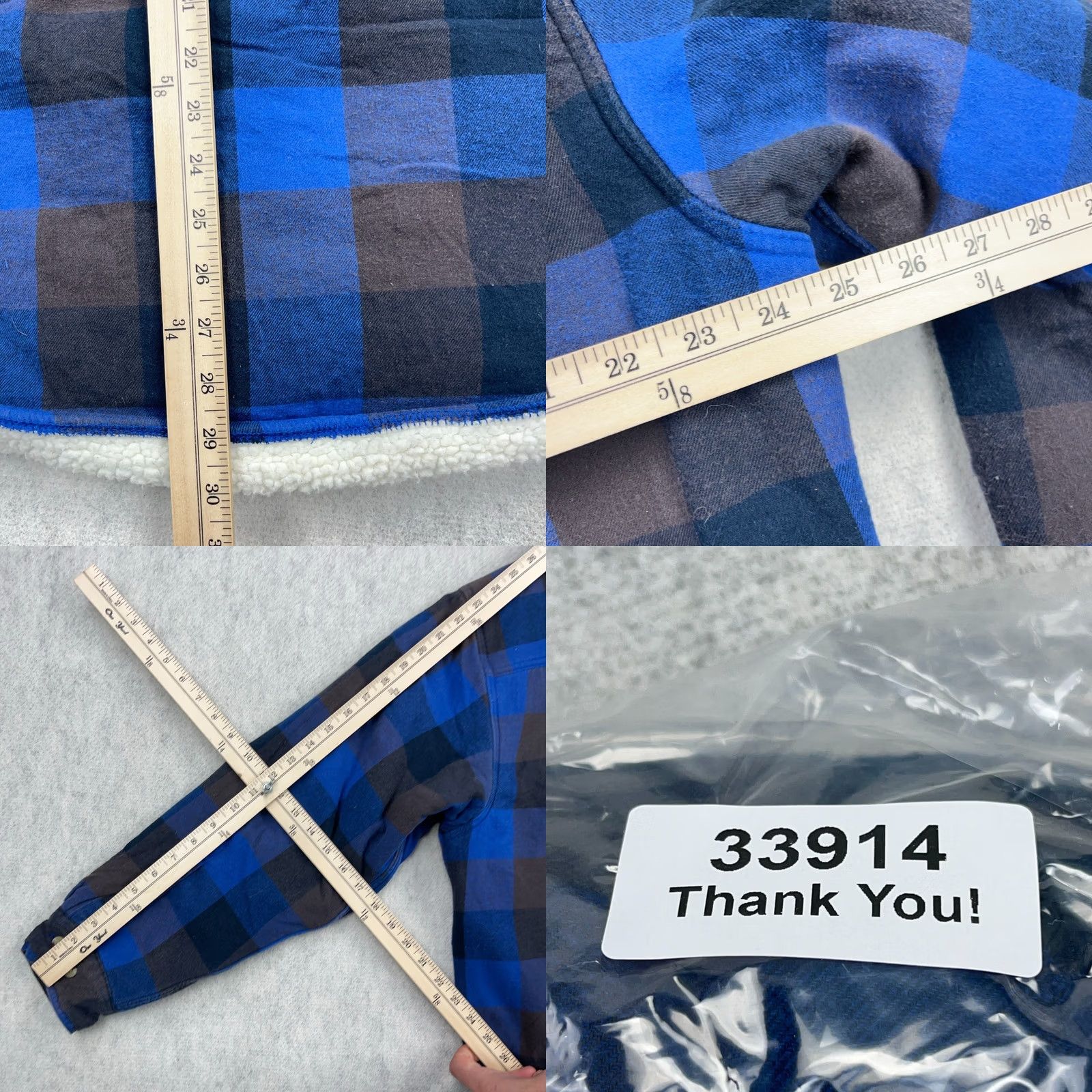 Vintage RedHead Shacket Men L Blue Buffalo Plaid Sherpa Lined Over Shirt Jacket Quilted Pockets Logo Fall Spring Winter Casual Workwear Vintage Size US L / EU 52-54 / 3 - 8 Thumbnail