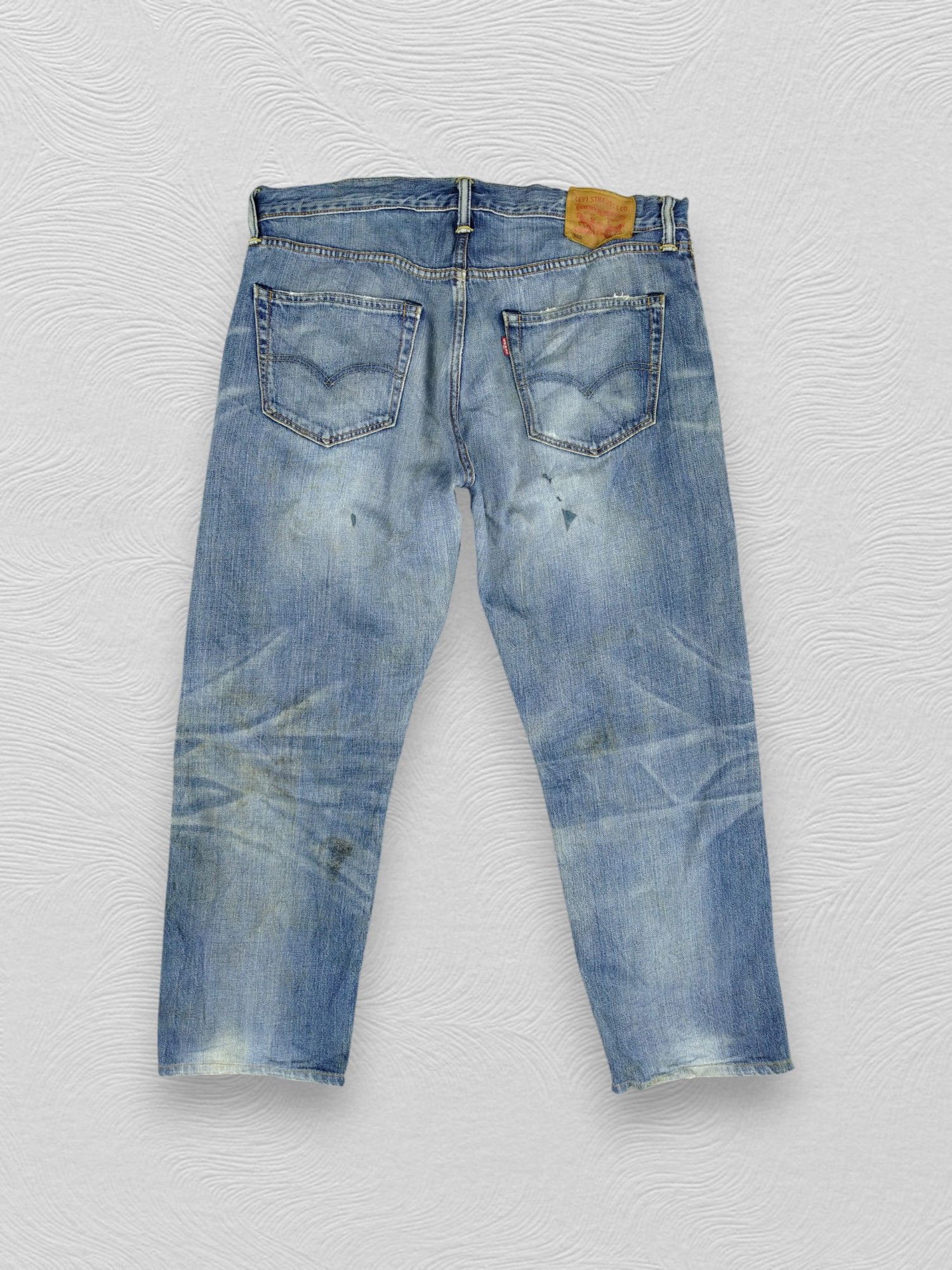 Levi's Faded Blue Levi's 503 Jeans 37x28 Denim -JG041 Size US 37 - 2 Thumbnail