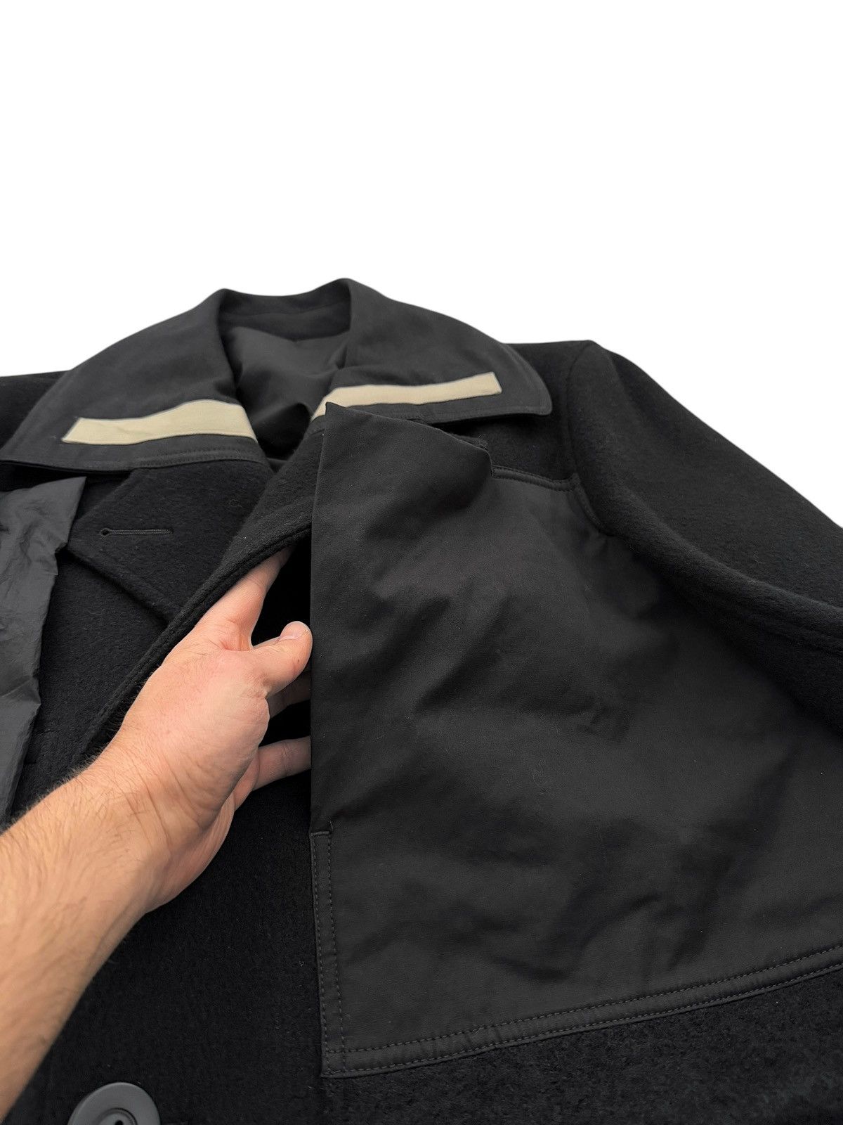 Rick Owens 2015 Sphinx Multi Patch Down Cape Coat Size US L / EU 52-54 / 3 - 6 Thumbnail