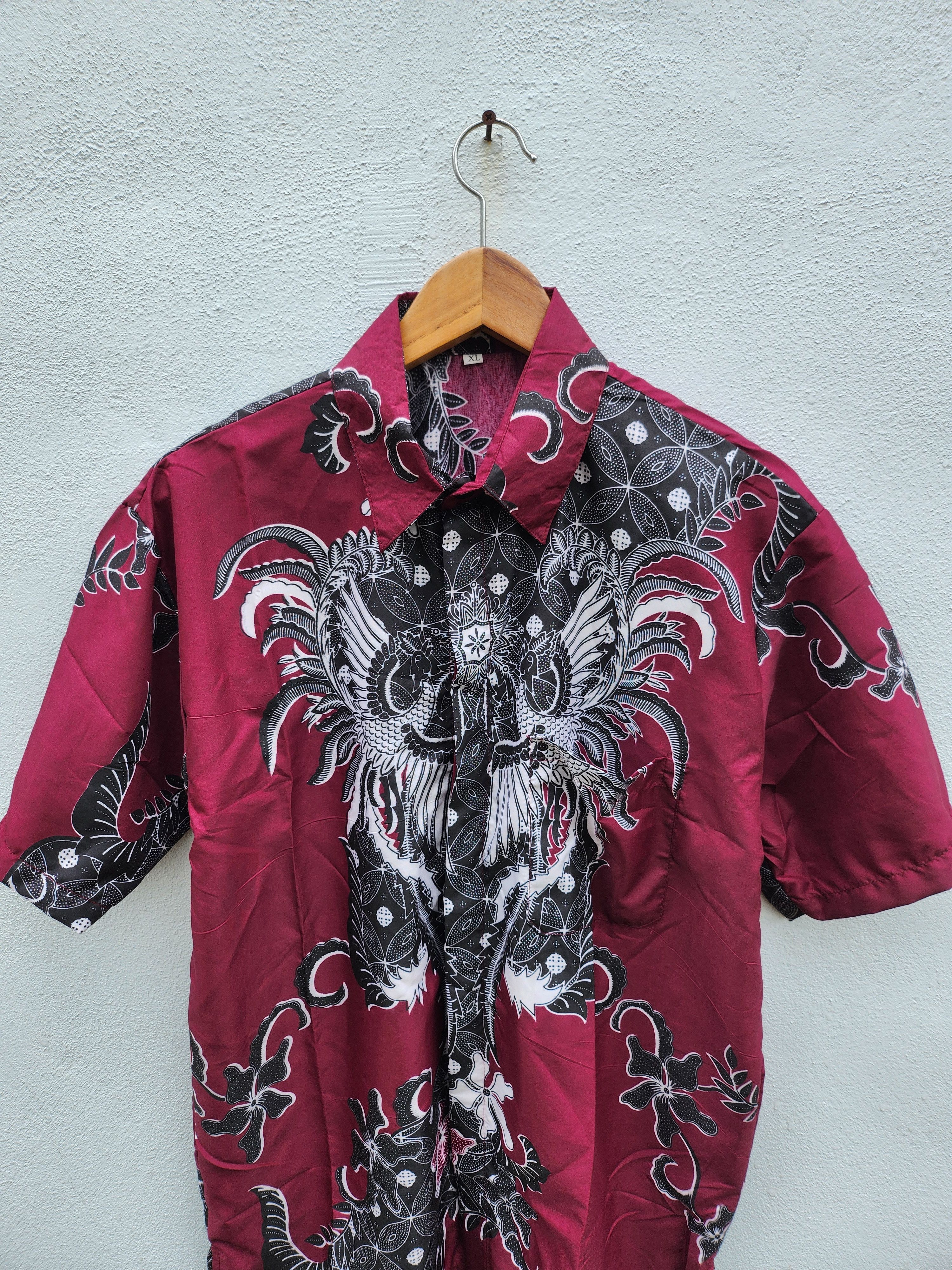 Batik Bay × Japanese Brand 💥Batik Motif Hawaiian Style Shirt Size US XL / EU 56 / 4 - 4 Thumbnail