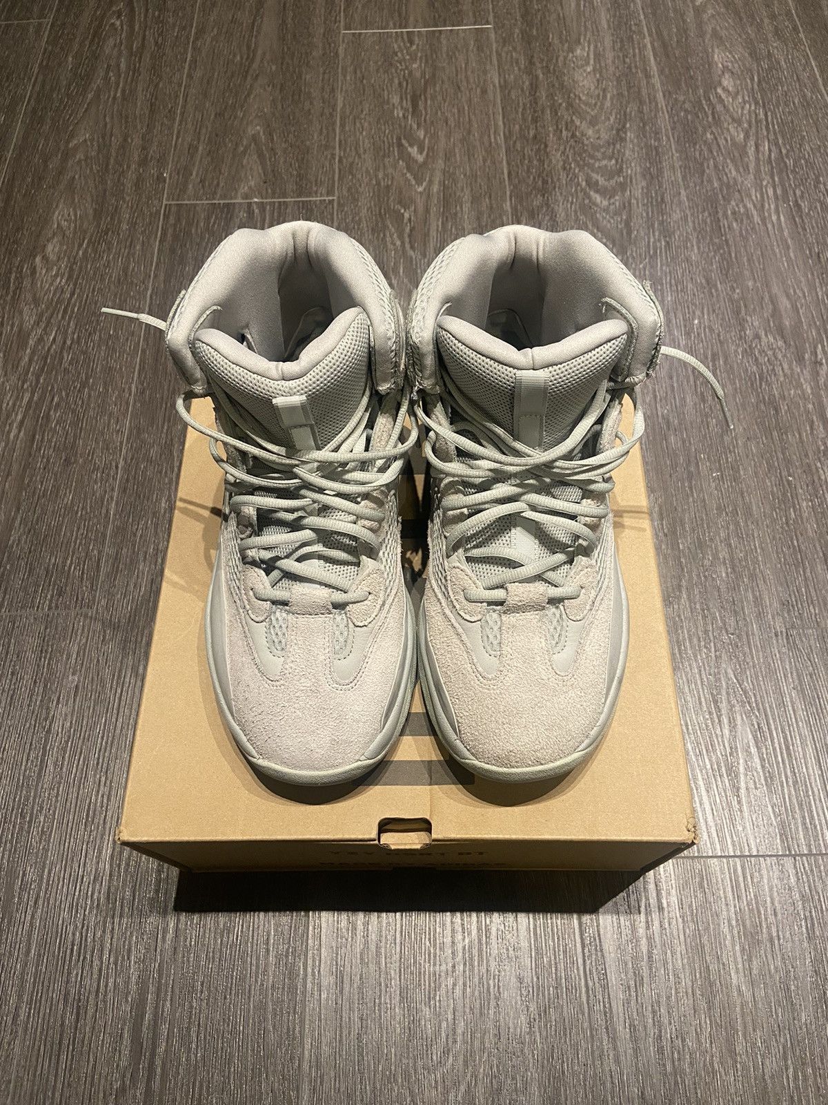 adidas gazelle silver green womens Adidas Yeezy Desert Boot "Taupe Blue" Used Size 9.5  Grail Central