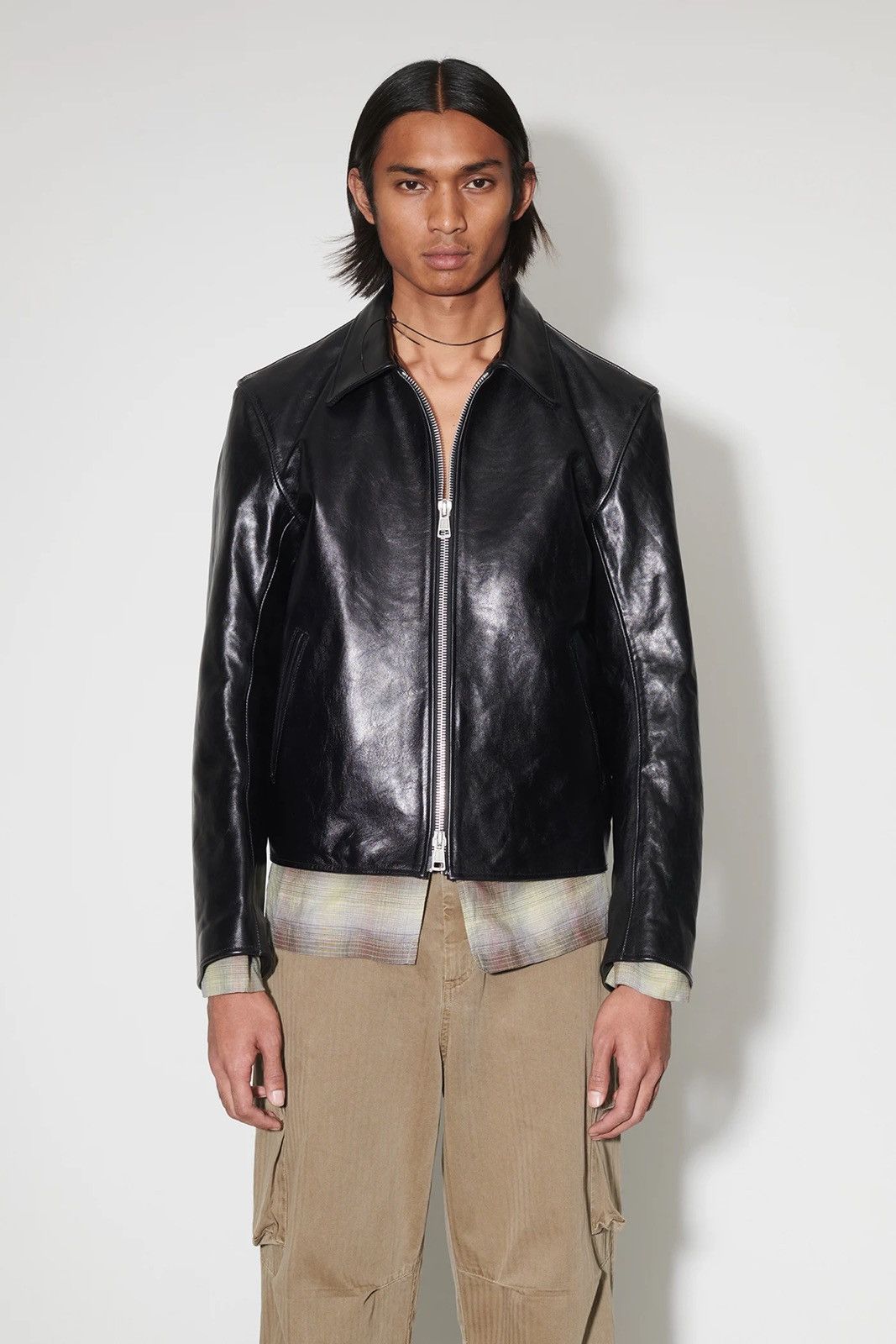 Our Legacy Mini Black Leather Jacket | Grailed