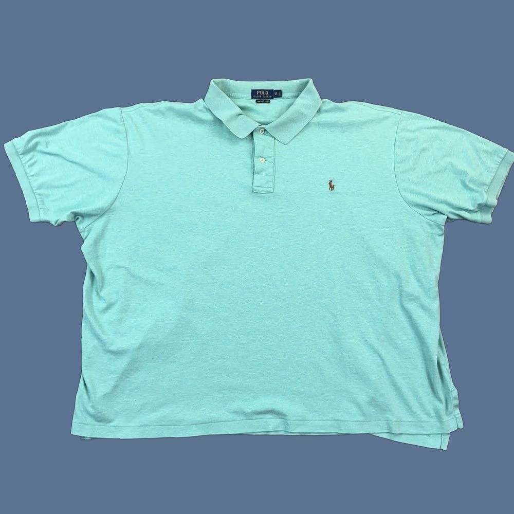 Polo Ralph Lauren Polo Ralph Lauren Shirt Mens Big & Tall 4XB Pima Soft Touch Short Sleeve Preppy Shirt Size US XXL / EU 58 / 5 - 1 Thumbnail