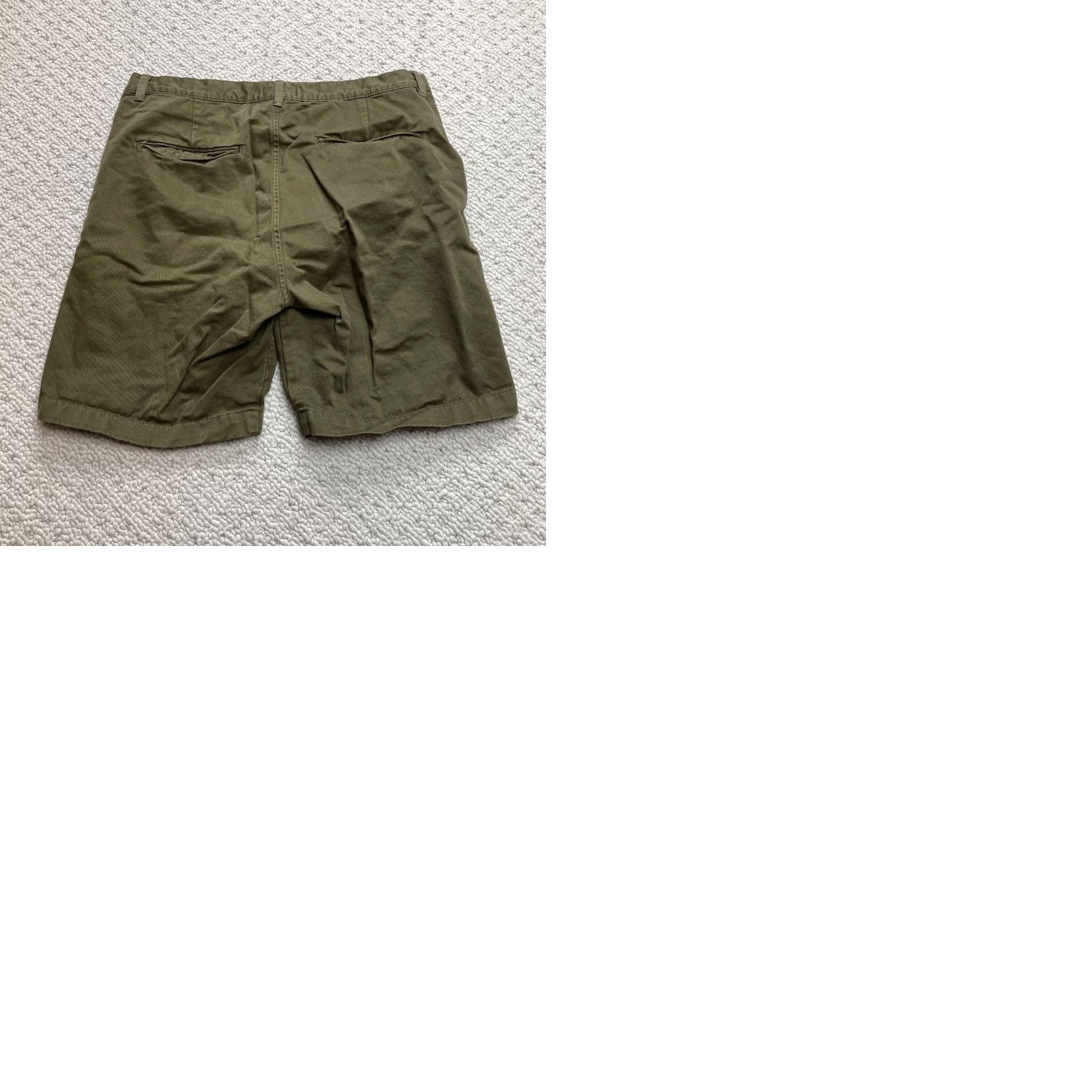 Vintage Balibaris Chino Shorts Mens 31 Green Button Fly Cotton Solid 8" Inseam Pockets Regular Men Shirt? Size US 31 - 9 Thumbnail