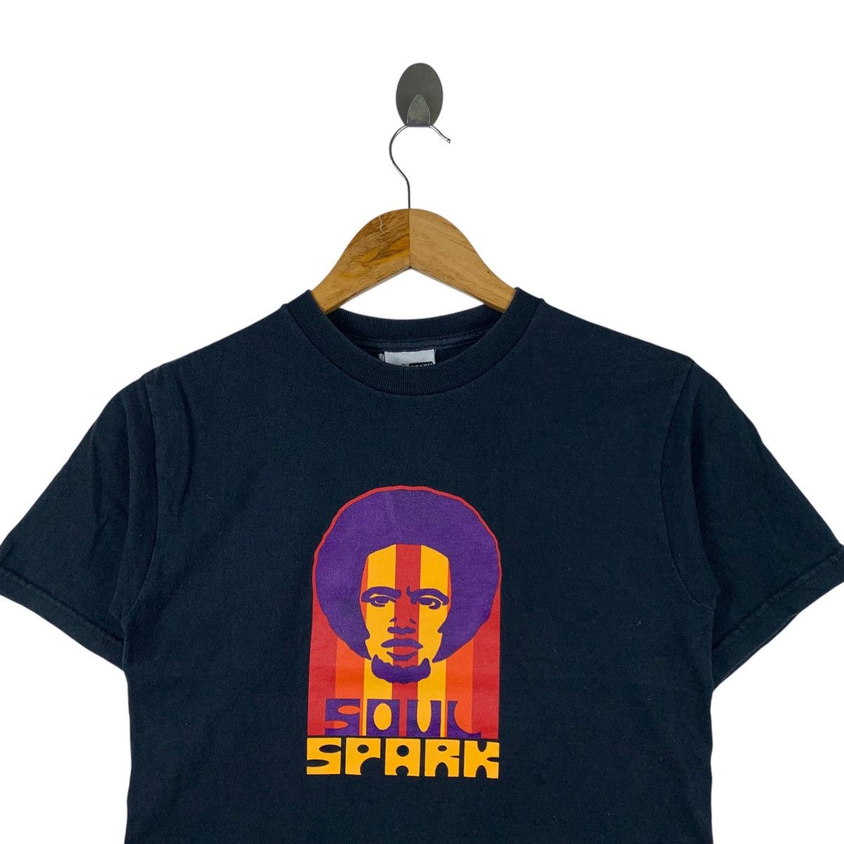 Vintage Vintage 90s SOUL SPARK Skateboard Print Design Short Shirt Size US XS / EU 42 / 0 - 2 Thumbnail