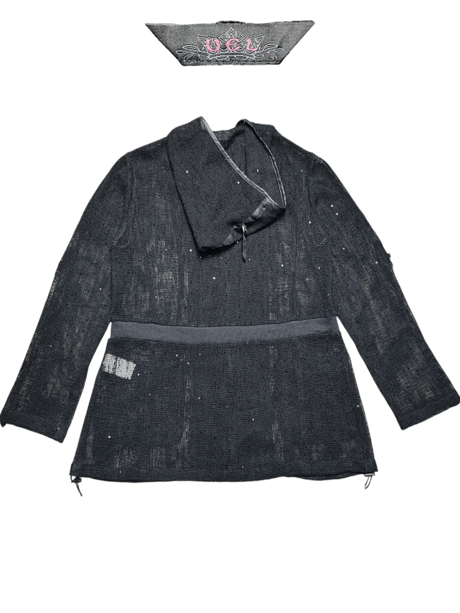 Japanese Brand UEL Mesh Net Zip Hoodie Size US S / EU 44-46 / 1 - 2 Thumbnail