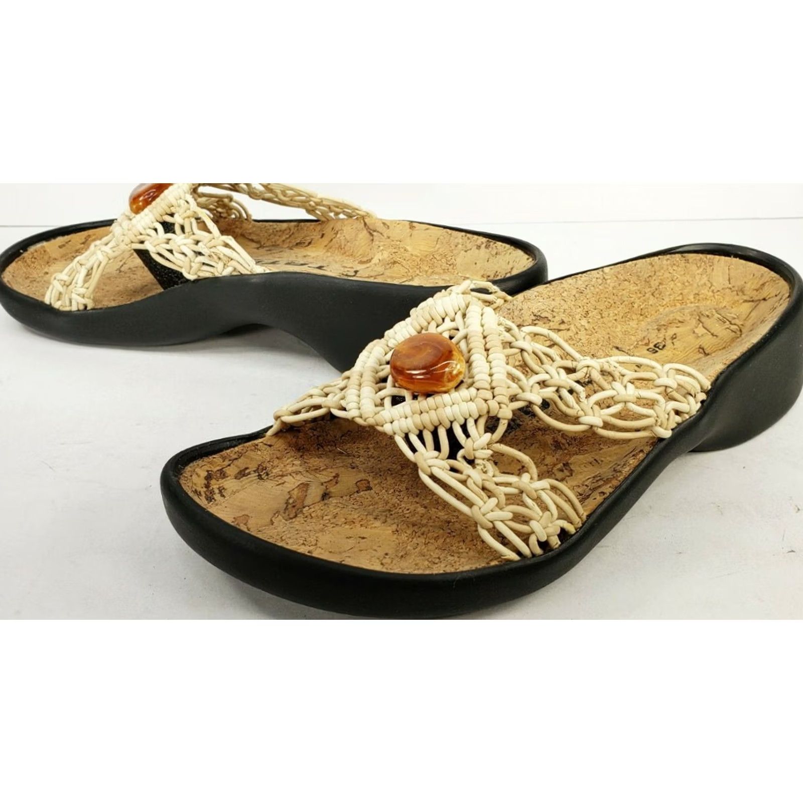 Birkenstock Birkenstock Tatami Sandal Slide Leather Beige 36EU 5.5-6M Women Casual Comfort Shoes Size US 5.5 / IT 35.5 - 6 Thumbnail