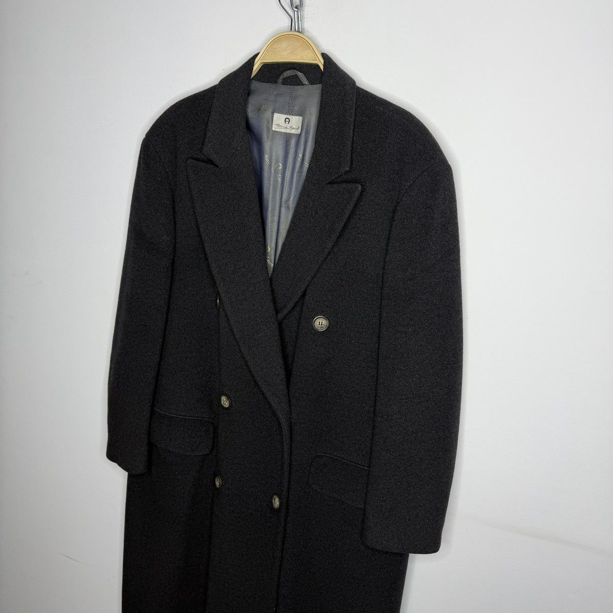 Etienne Aigner Vintage Etienne Aigner Trench Coat Double Breasted Wool Size US L / EU 52-54 / 3 - 2 Thumbnail