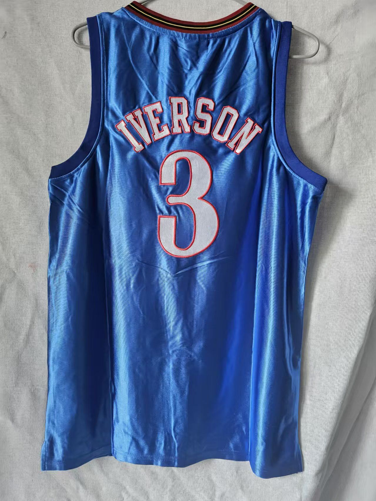 NBA Philadelphia 76ers #3 Allen Iverson Jersey Blue Size US L / EU 52-54 / 3 - 2 Thumbnail