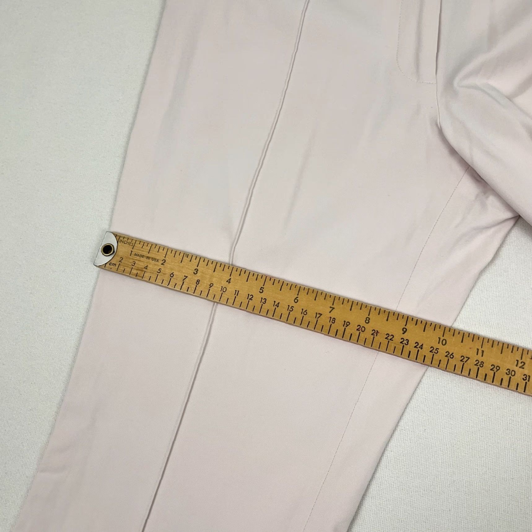Veronica Beard VERONICA BEARD Pants Women Sz 8 W31 L29 Pink Seamed Front Wide Flare Career Work Size 30" / US 8 / IT 44 - 6 Thumbnail