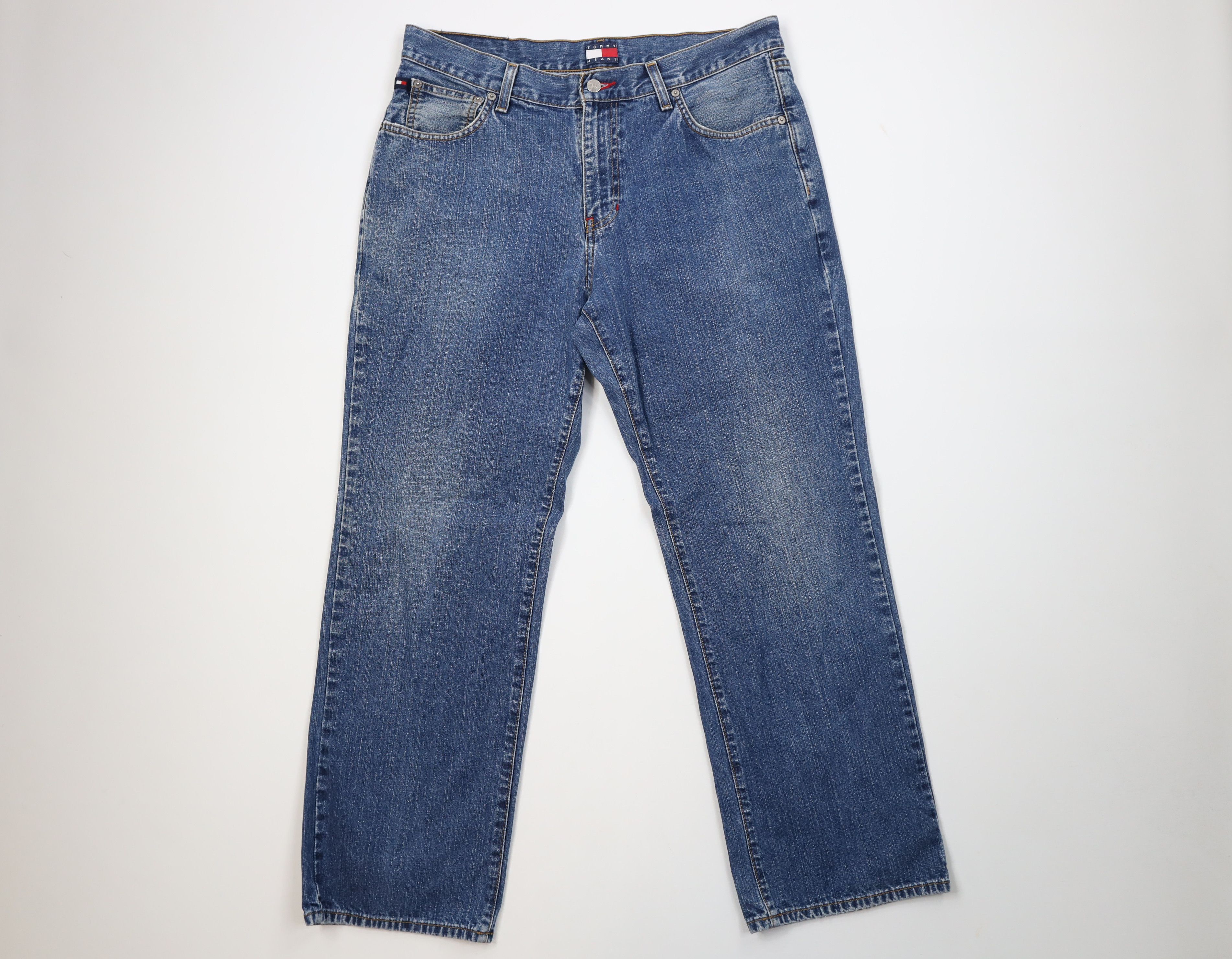 Tommy Hilfiger Vintage 90s Y2K Tommy Hilfiger Fit Wide Leg Denim Jeans Size US 34 / EU 50 - 1 Thumbnail