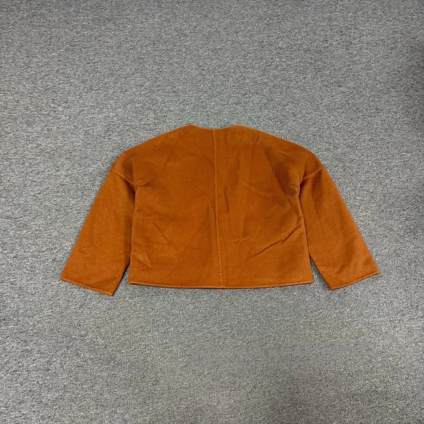 Hermes Hermes Caramel-colored, round-necked, short cashmere coat| Size M / US 6-8 / IT 42-44 - 2 Thumbnail