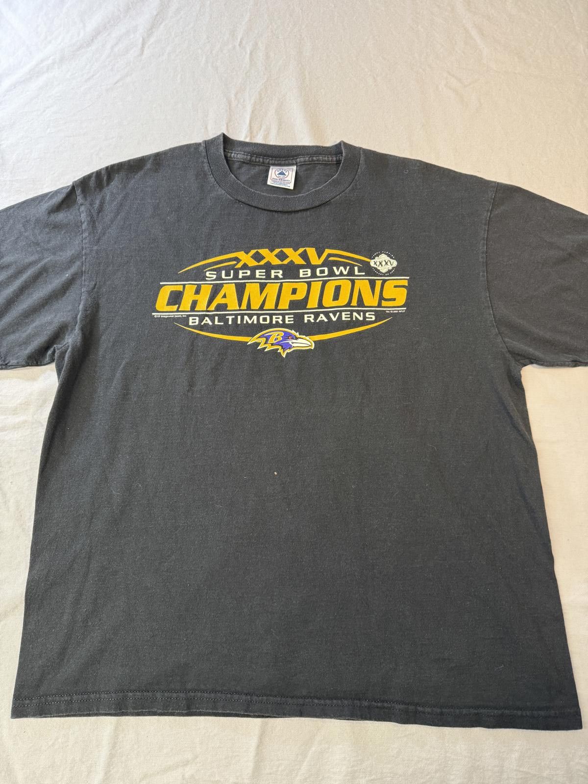 Delta VTG Baltimore Ravens T-shirt Superbowl Champions XXV 2001 -L Size US L / EU 52-54 / 3 - 1 Thumbnail