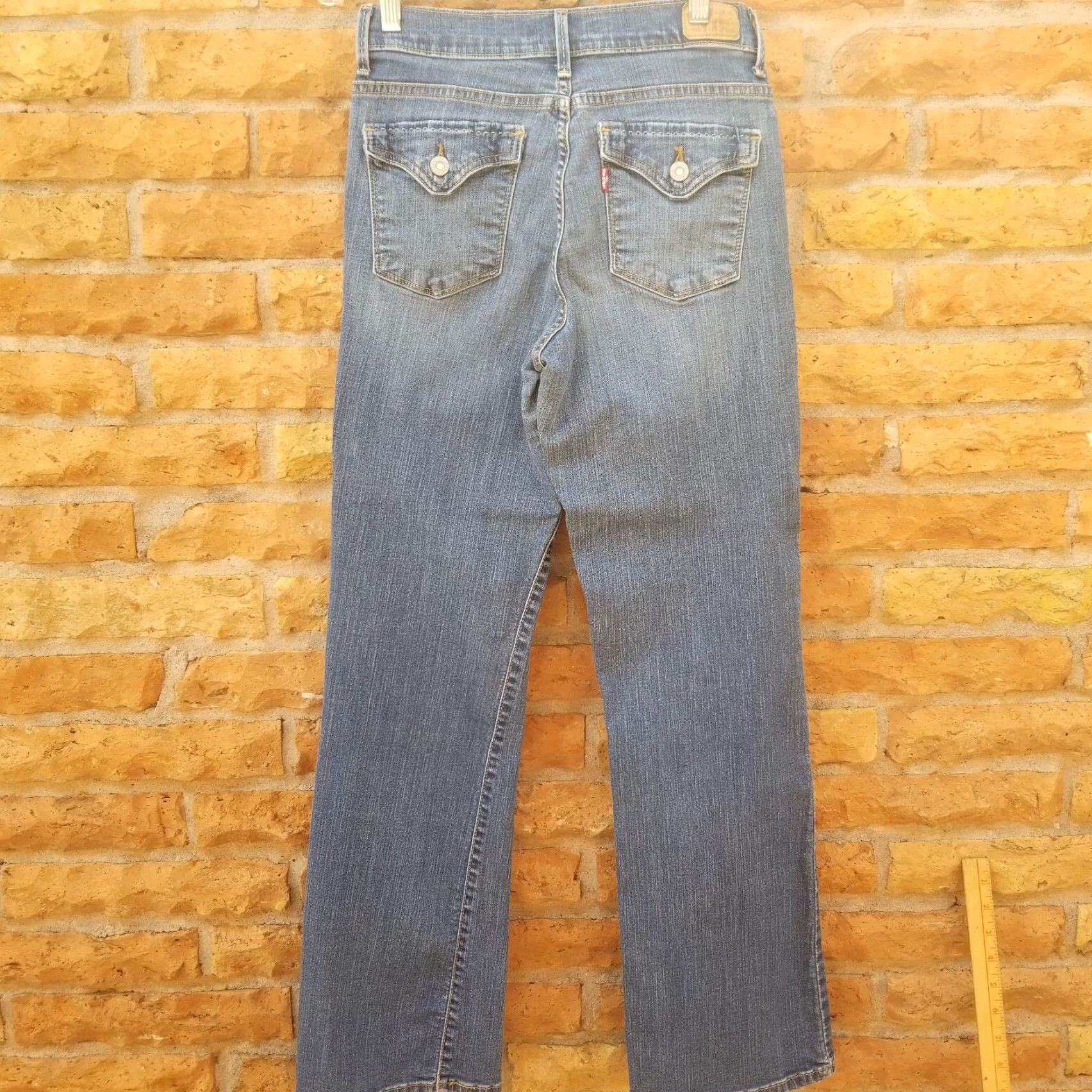 Levi's Levi's Womens 512 Perfectly Slimming Bootcut Jeans 28x30 Blue Denim Regular Stretch Size 28" / US 6 / IT 42 - 6 Thumbnail