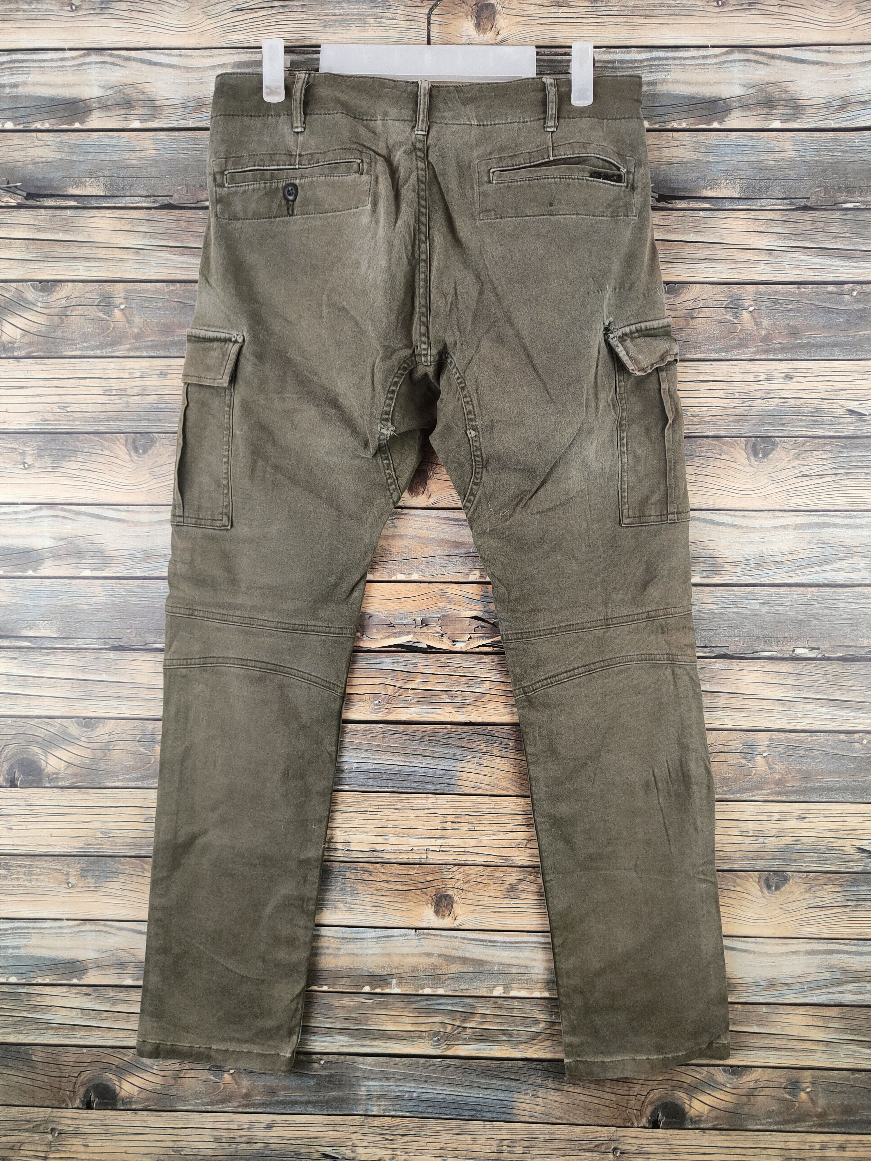 Japanese Brand DL Gladiator Olive Multipocket Cargo Pants #46-777 Size US 31 - 7 Thumbnail