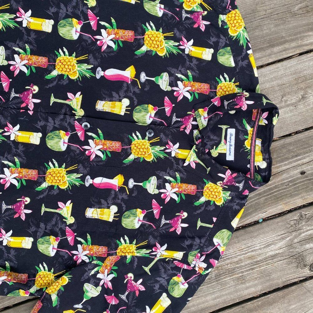 Tommy Bahama Tommy Bahama Bartenders Choice Regular-Fit Drink-print Silk Size US XL / EU 56 / 4 - 5 Thumbnail