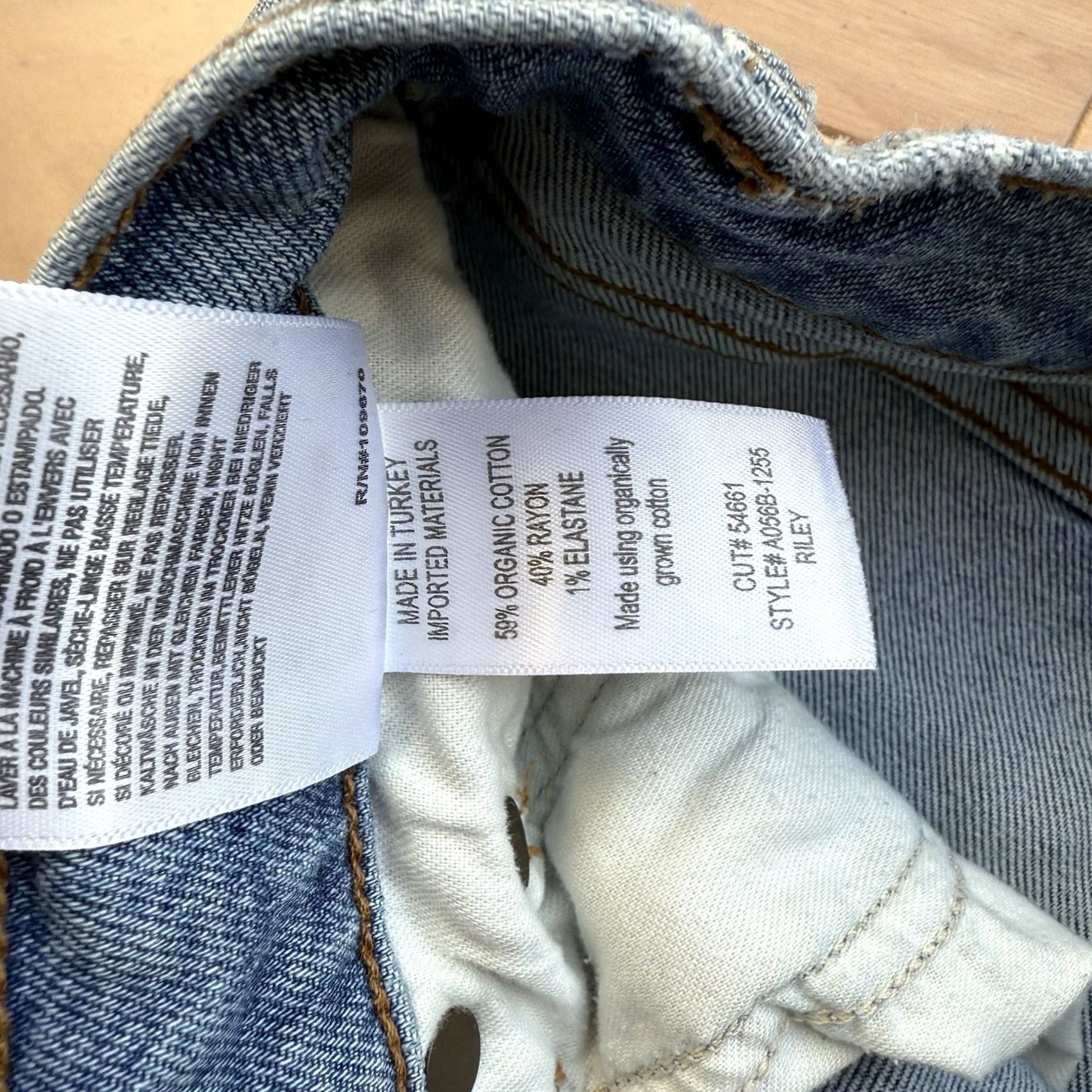 Agolde AGOLDE Riley Crop Jeans Women's 29 Blue High Rise Jeans Crop 5-Pocket Denim Vintage No Size 29" - 6 Thumbnail