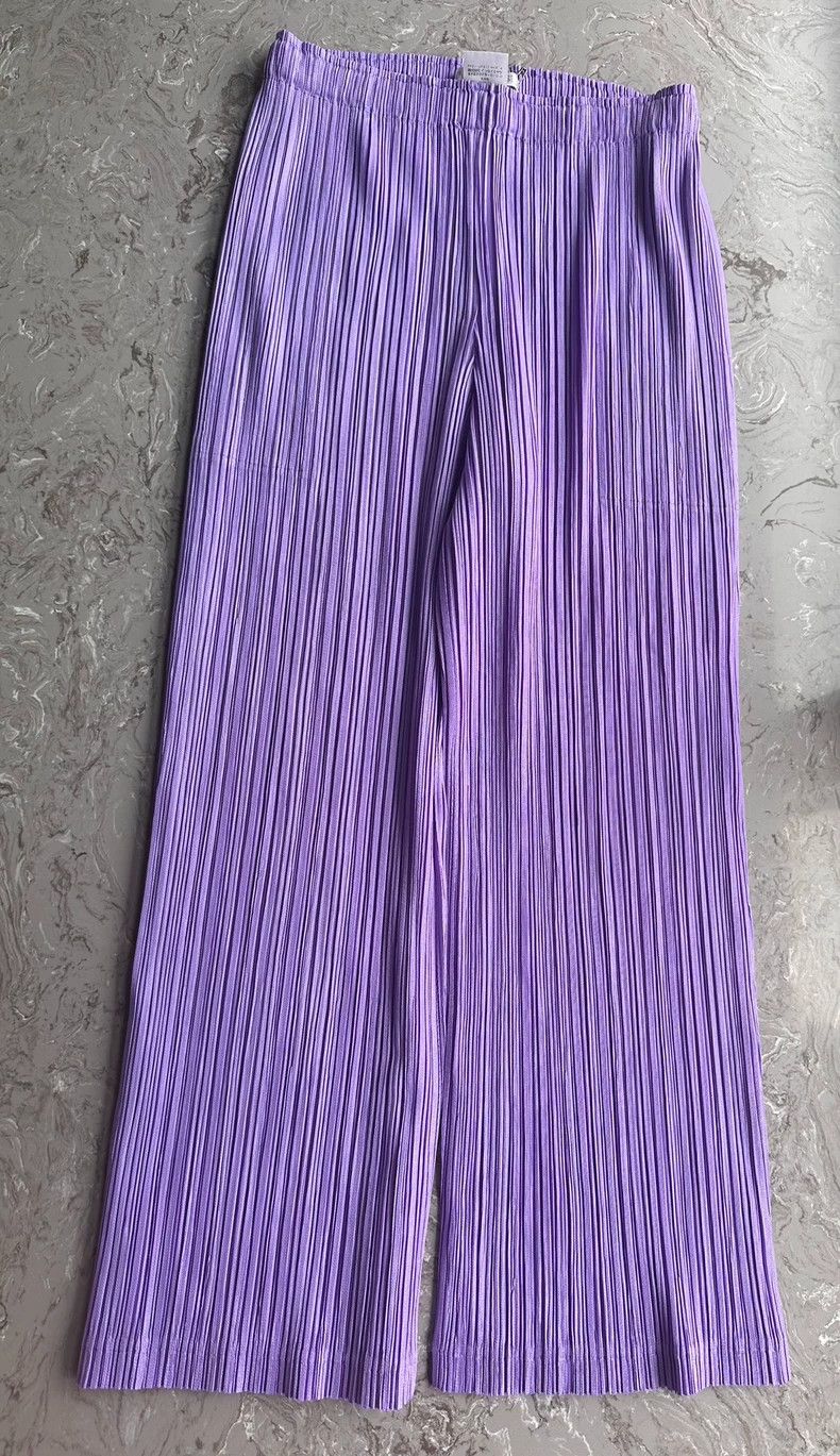 Issey Miyake issey miyake size:4 Taro purple pleated pants Size 42" / US 20 - 1 Thumbnail