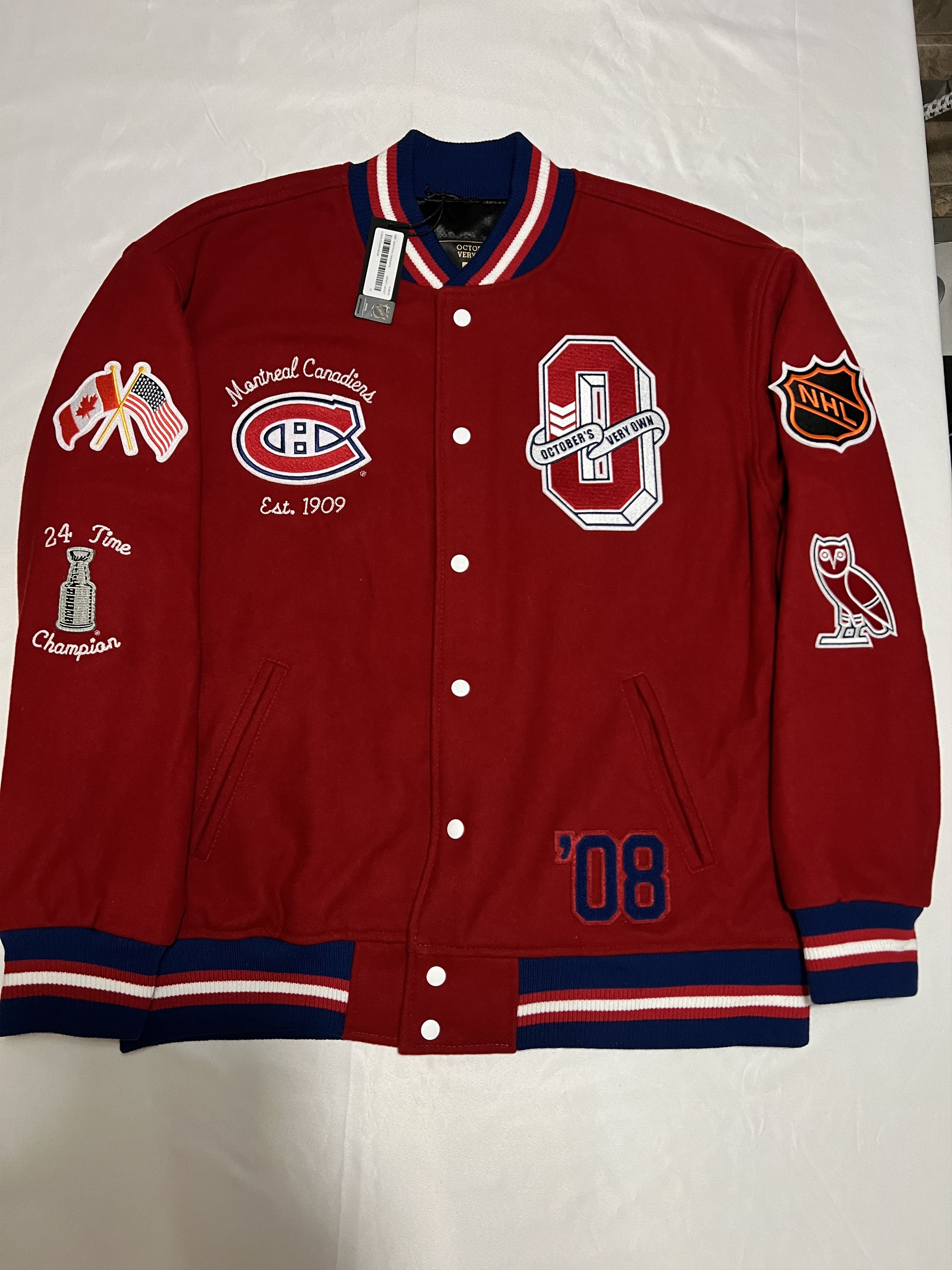 OVO x NHL x Montreal Canadiens Varsity Jacket
