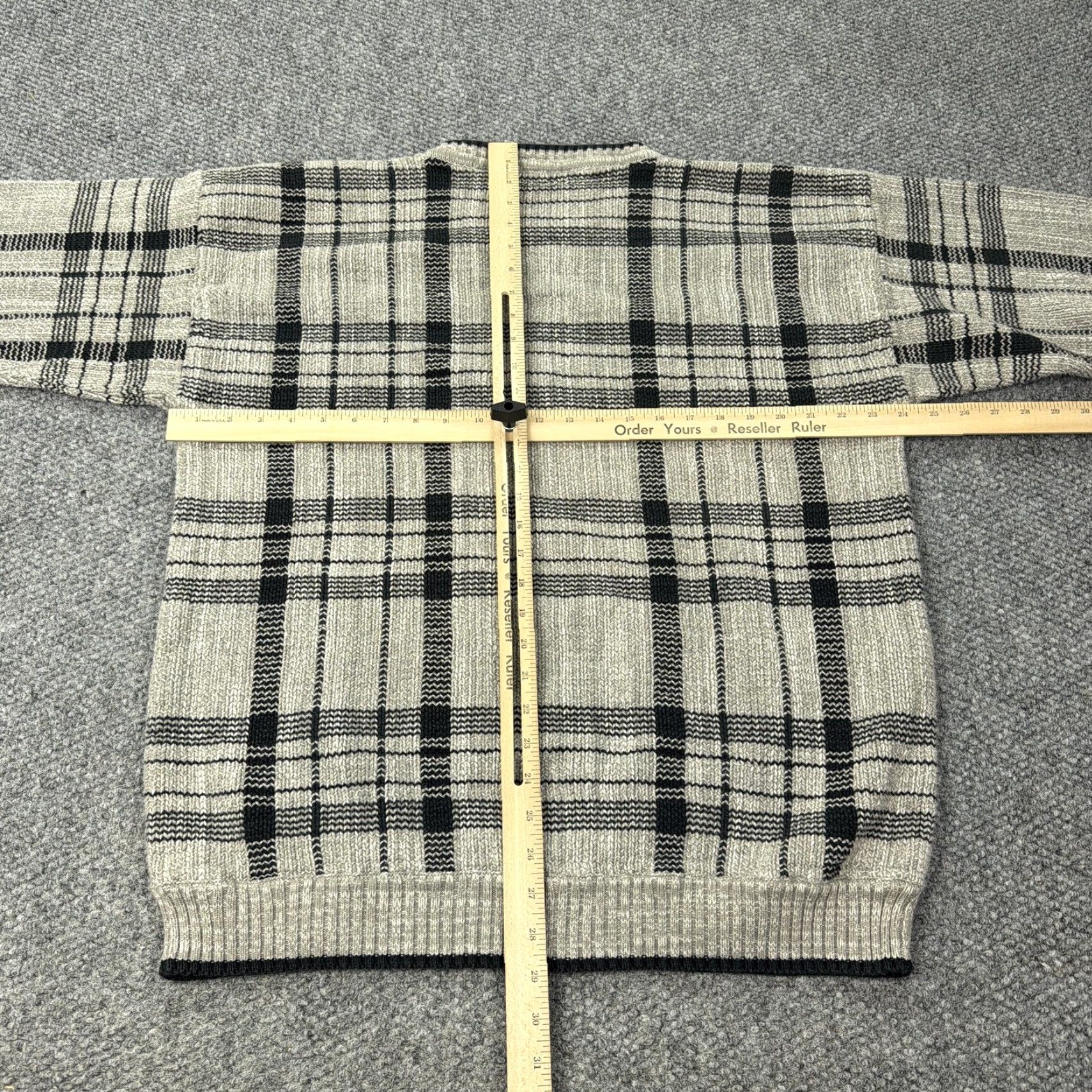 Croft & Barrow VINTAGE Croft & Barrow Sweater Mens XLT Plaid Knit Cotton Crewneck Pullover 90S Mens Size US XL / EU 56 / 4 - 5 Thumbnail