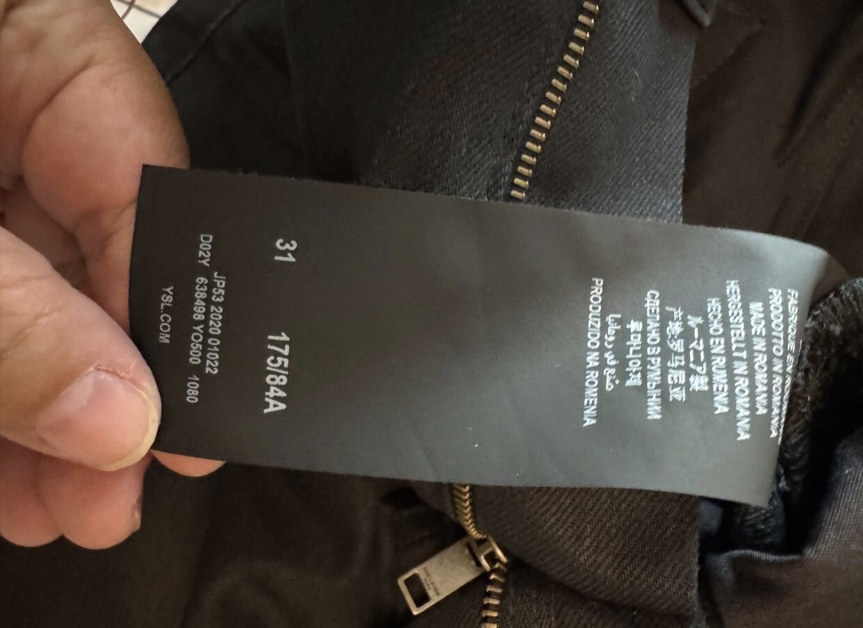 Saint Laurent Paris × Yves Saint Laurent Saint Laurent ysl Men's Tight Black Classic Jeans Size US 31 - 4 Thumbnail